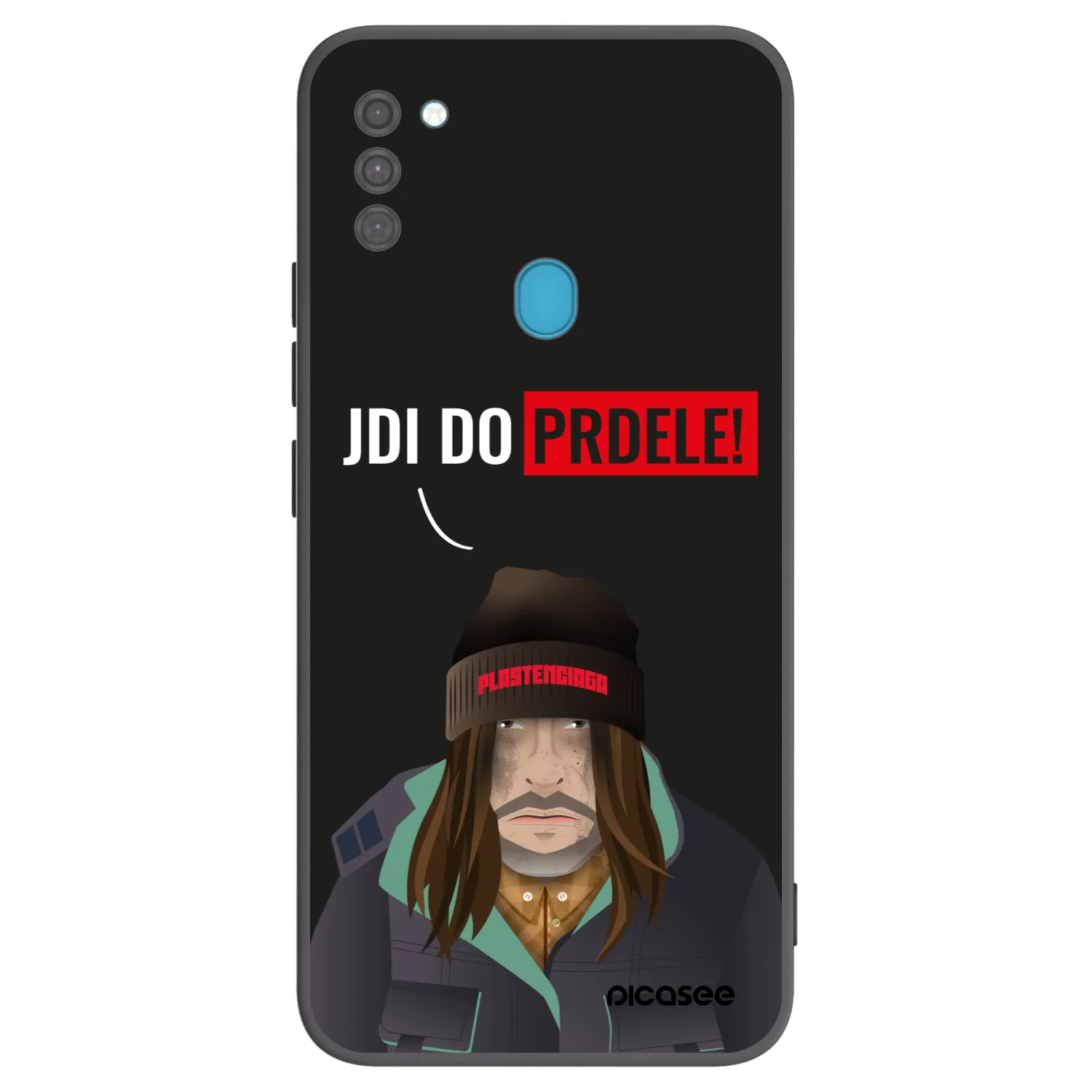 Picasee silikonski črni ovitek za Samsung Galaxy M11 - Bezďák