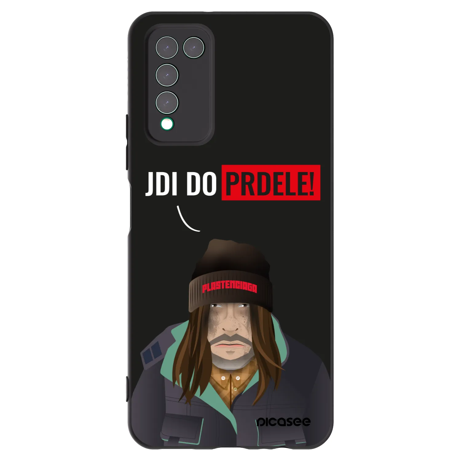 Picasee silikonski črni ovitek za Honor 10X Lite - Bezďák