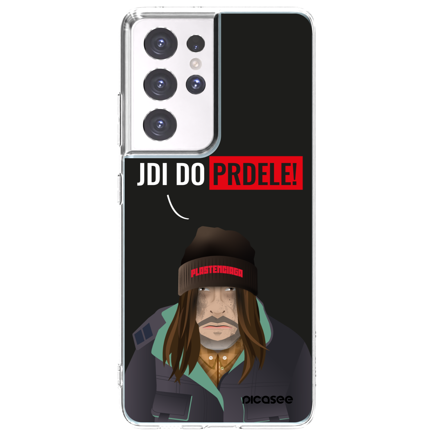 Picasee silikonski prozorni ovitek za Samsung Galaxy S21 Ultra 5G G998B - Bezďák