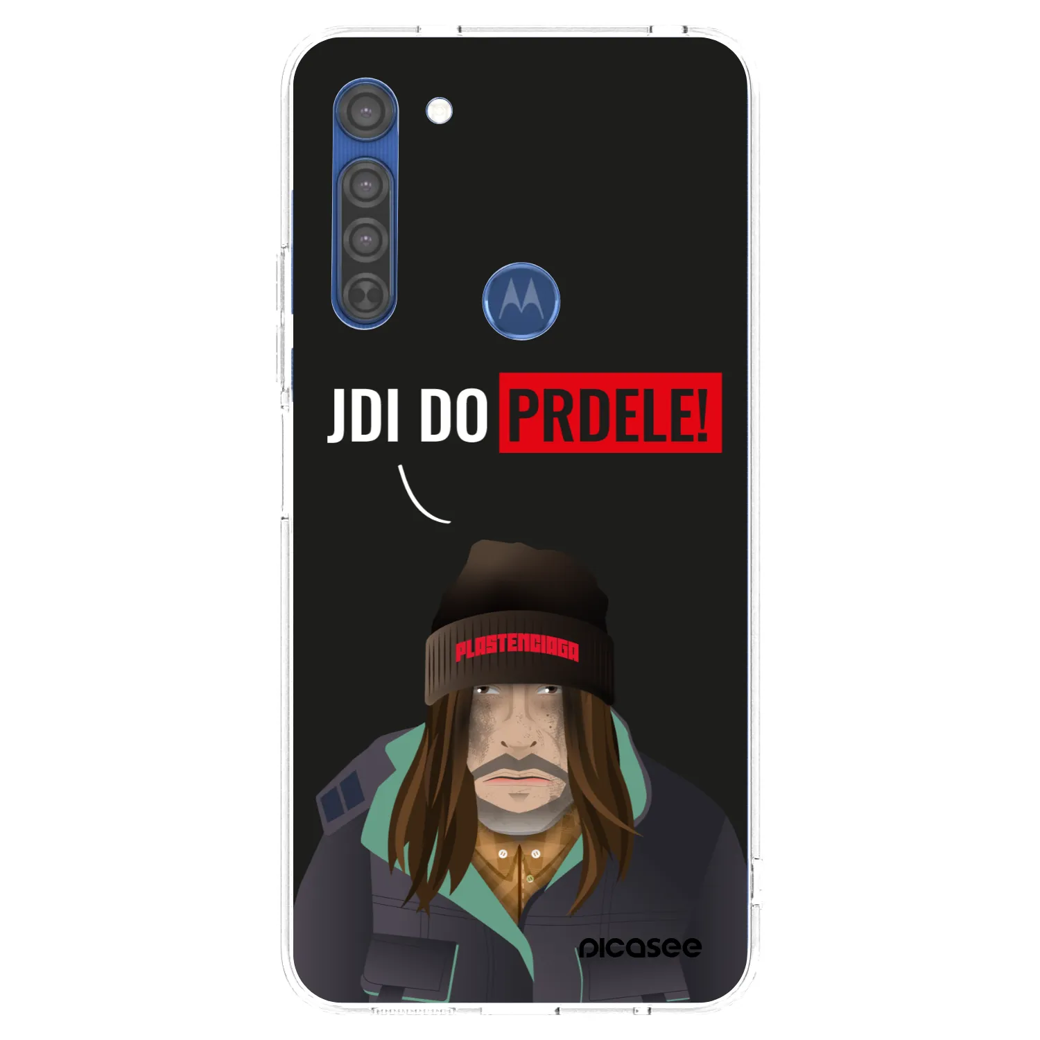 Picasee silikonski prozorni ovitek za Motorola Moto G8 - Bezďák