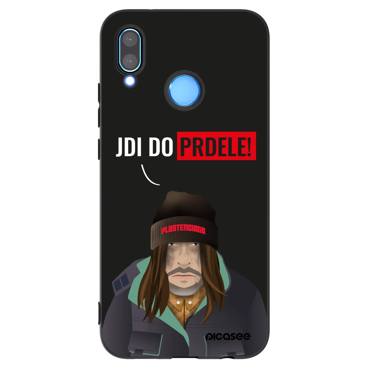Picasee silikonski črni ovitek za Huawei P20 Lite - Bezďák