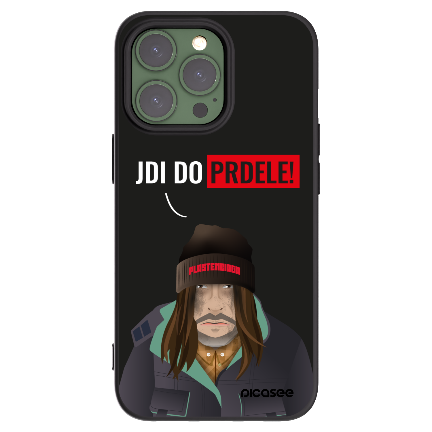 Picasee silikonski črni ovitek za Apple iPhone 13 Pro - Bezďák