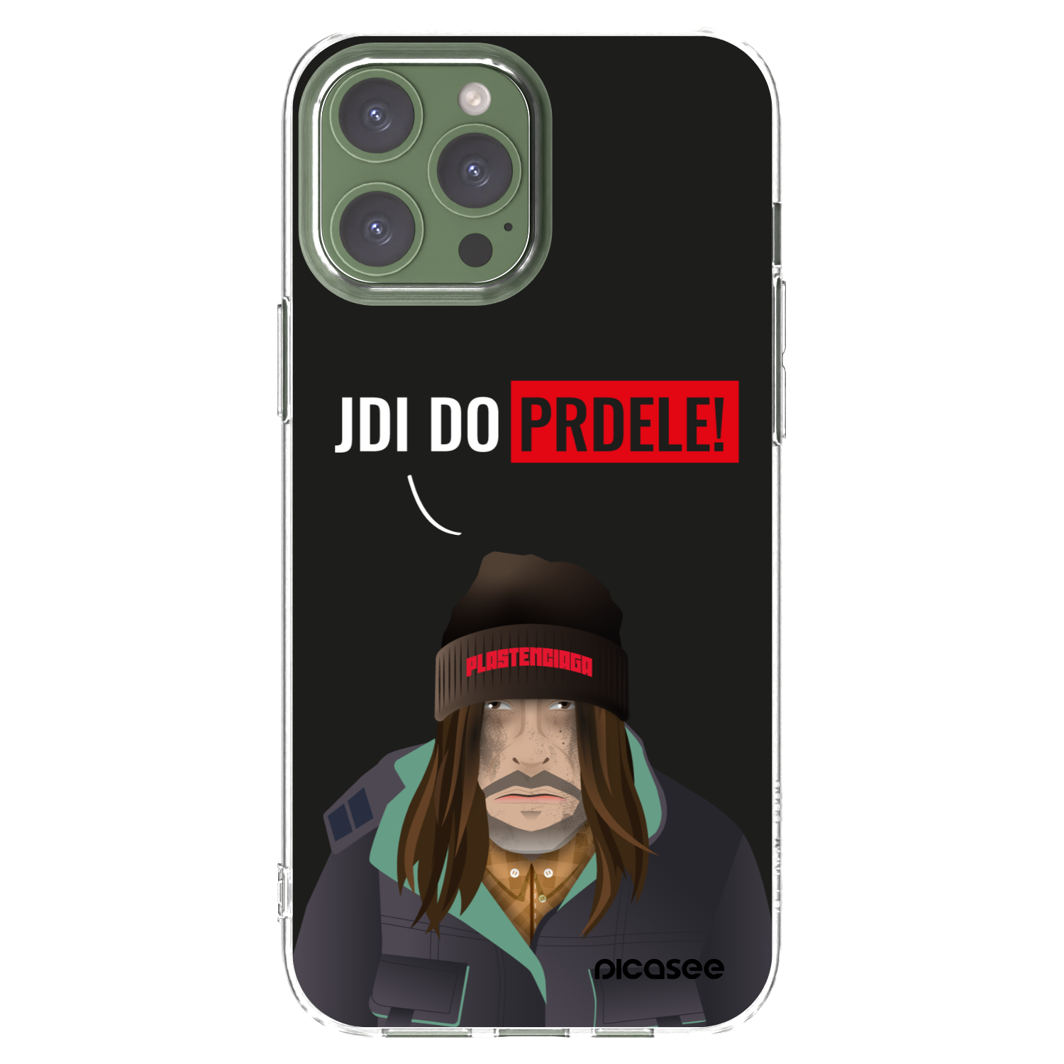 Picasee silikonski prozorni ovitek za Apple iPhone 13 Pro Max - Bezďák