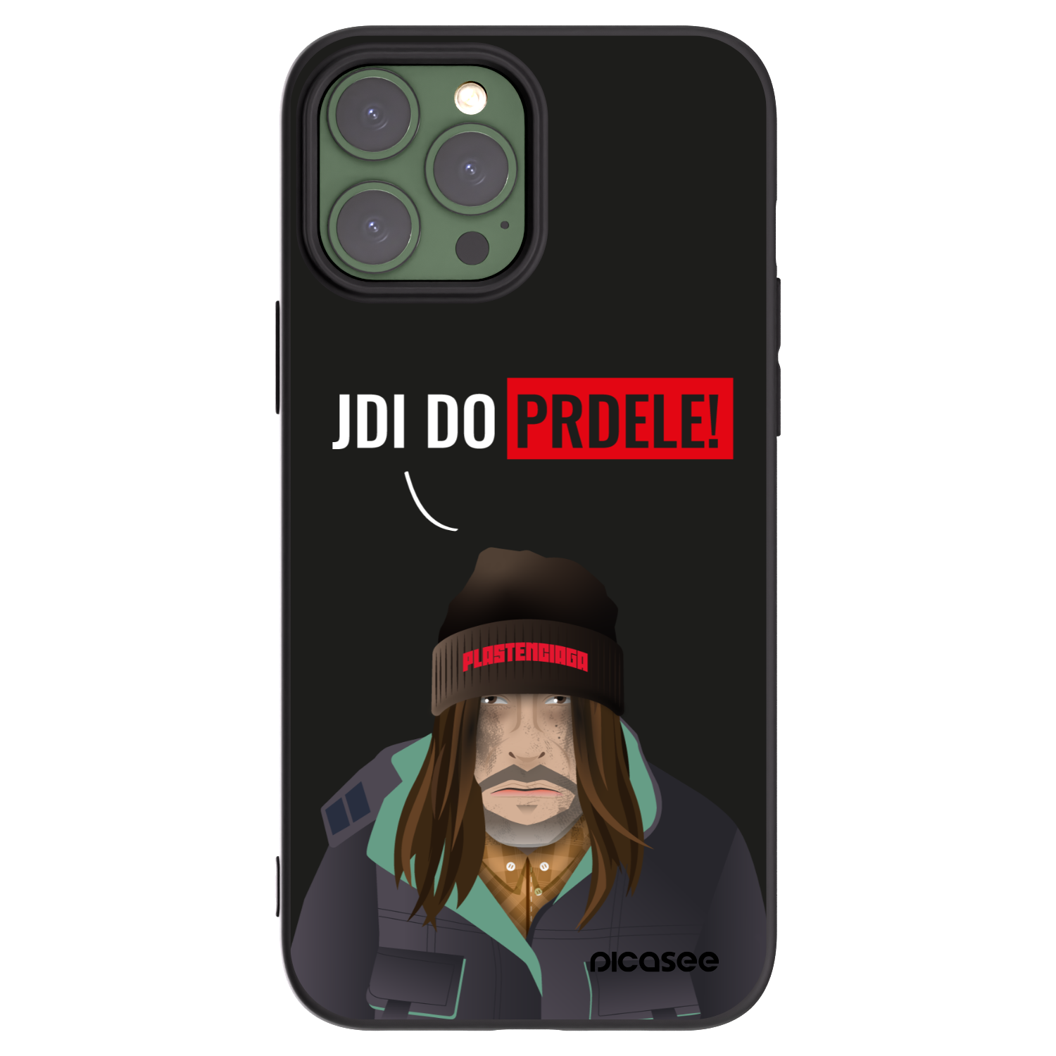 Picasee silikonski črni ovitek za Apple iPhone 13 Pro Max - Bezďák
