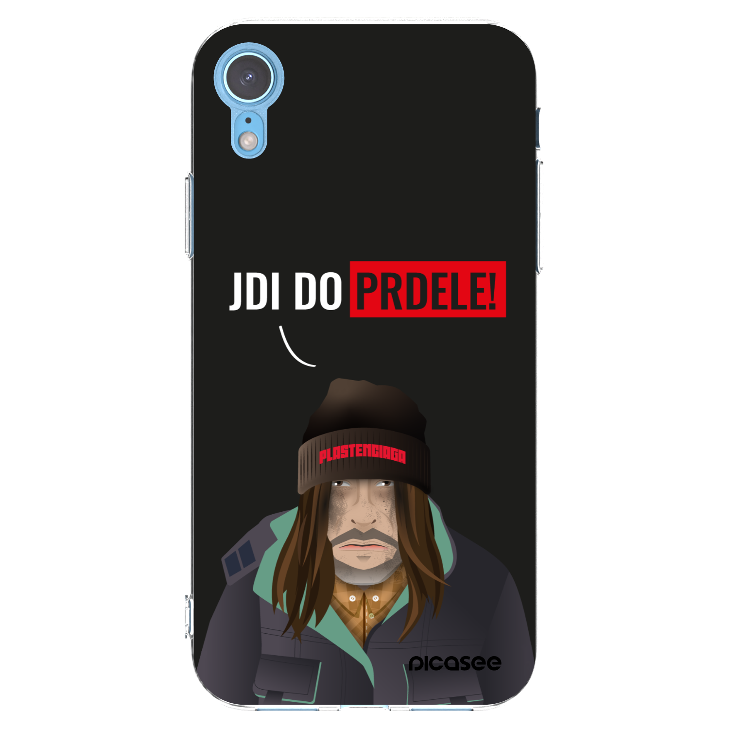 Picasee silikonski prozorni ovitek za Apple iPhone XR - Bezďák