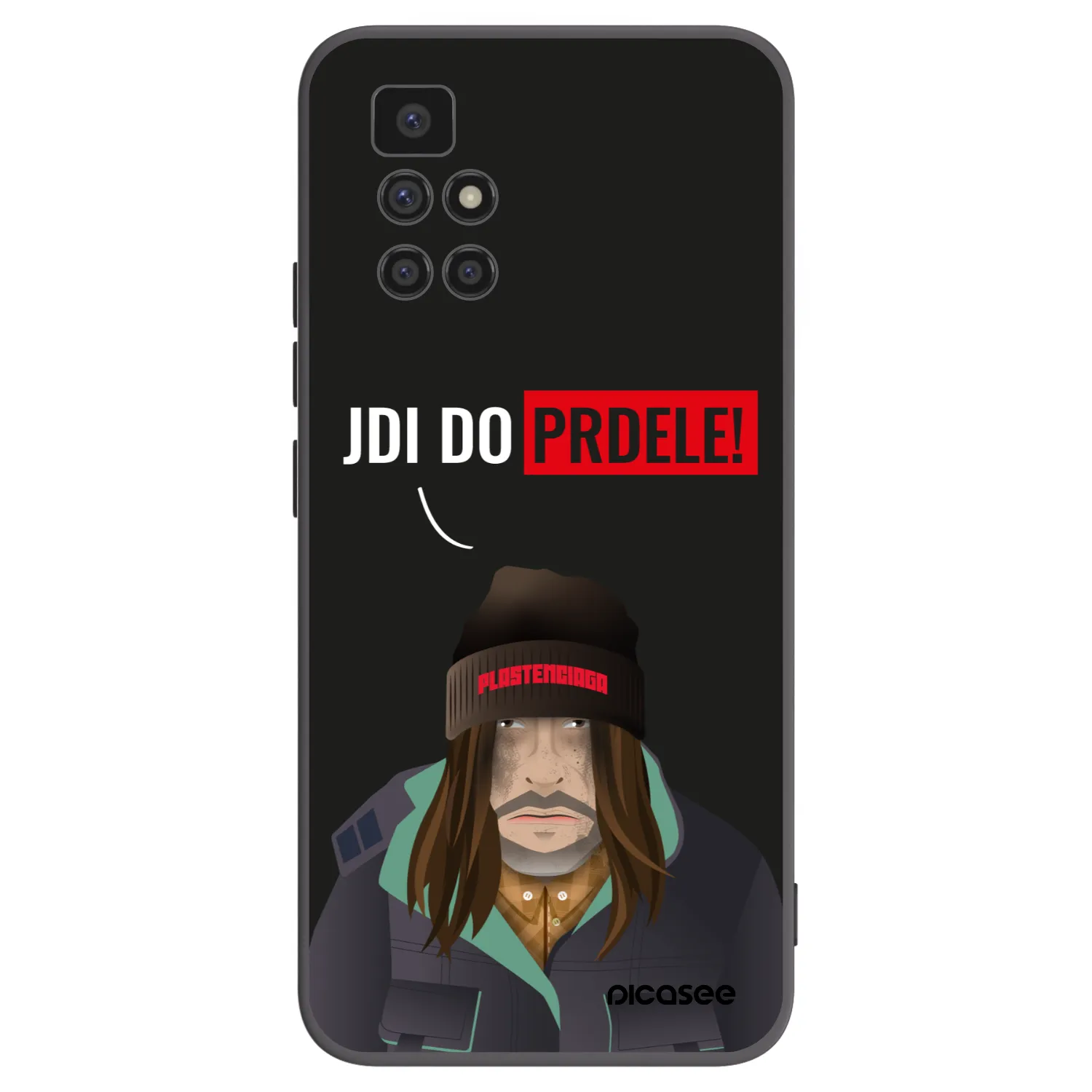 Picasee silikonski črni ovitek za Xiaomi Redmi 10 - Bezďák