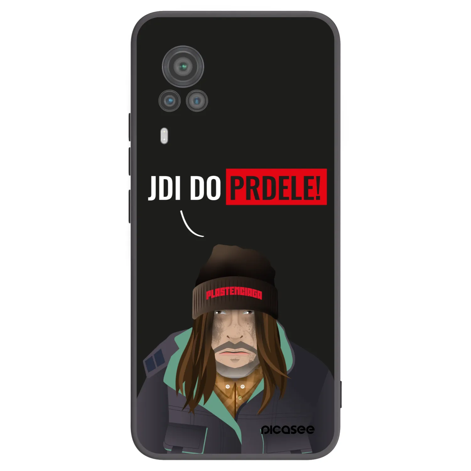 Picasee silikonski črni ovitek za Vivo X60 Pro 5G - Bezďák