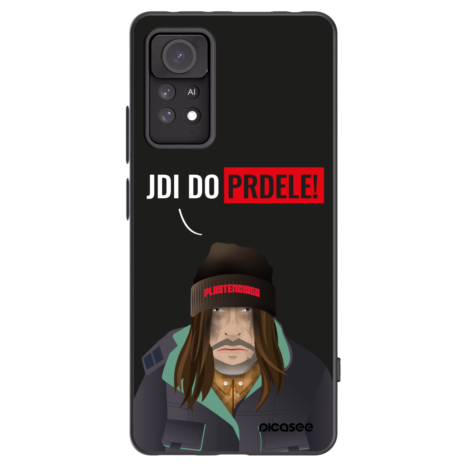 Picasee silikonski črni ovitek za Xiaomi Redmi Note 11 Pro - Bezďák