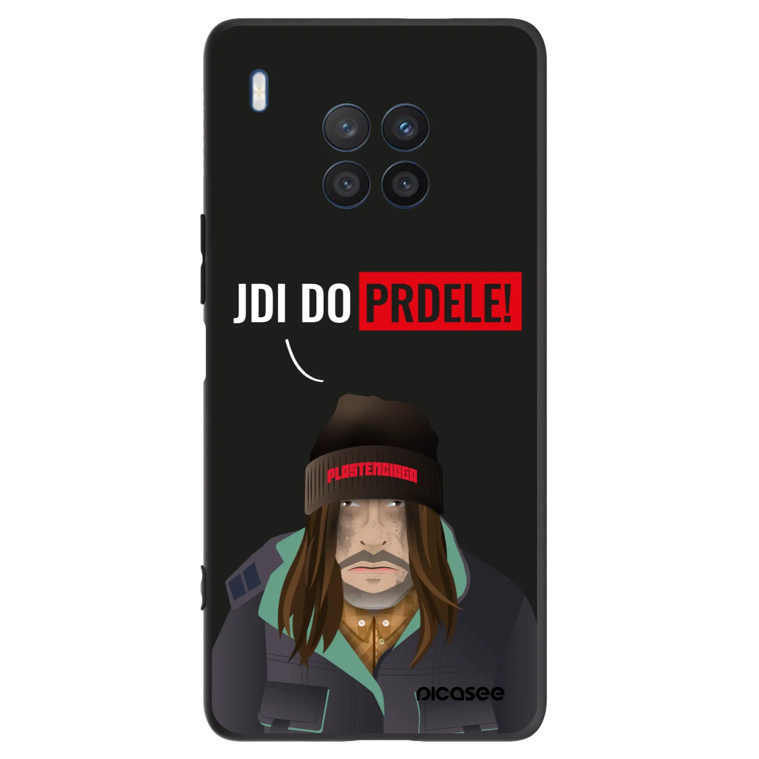 Picasee silikonski črni ovitek za Honor 50 Lite - Bezďák