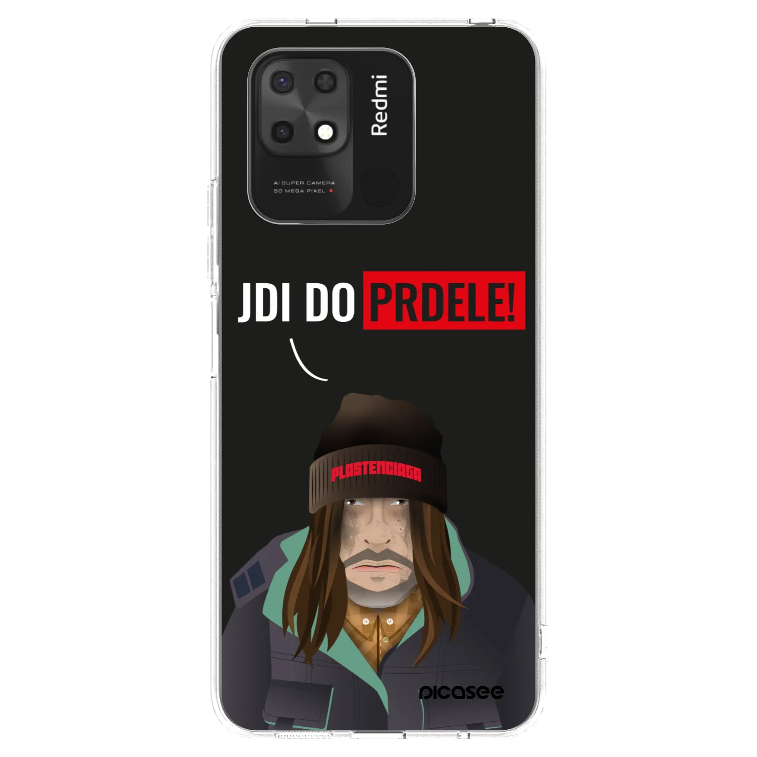 Picasee silikonski prozorni ovitek za Xiaomi Redmi 10C - Bezďák