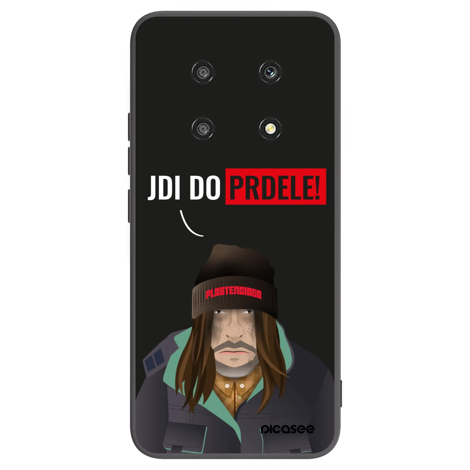 Picasee silikonski črni ovitek za Honor Magic4 Lite 5G - Bezďák
