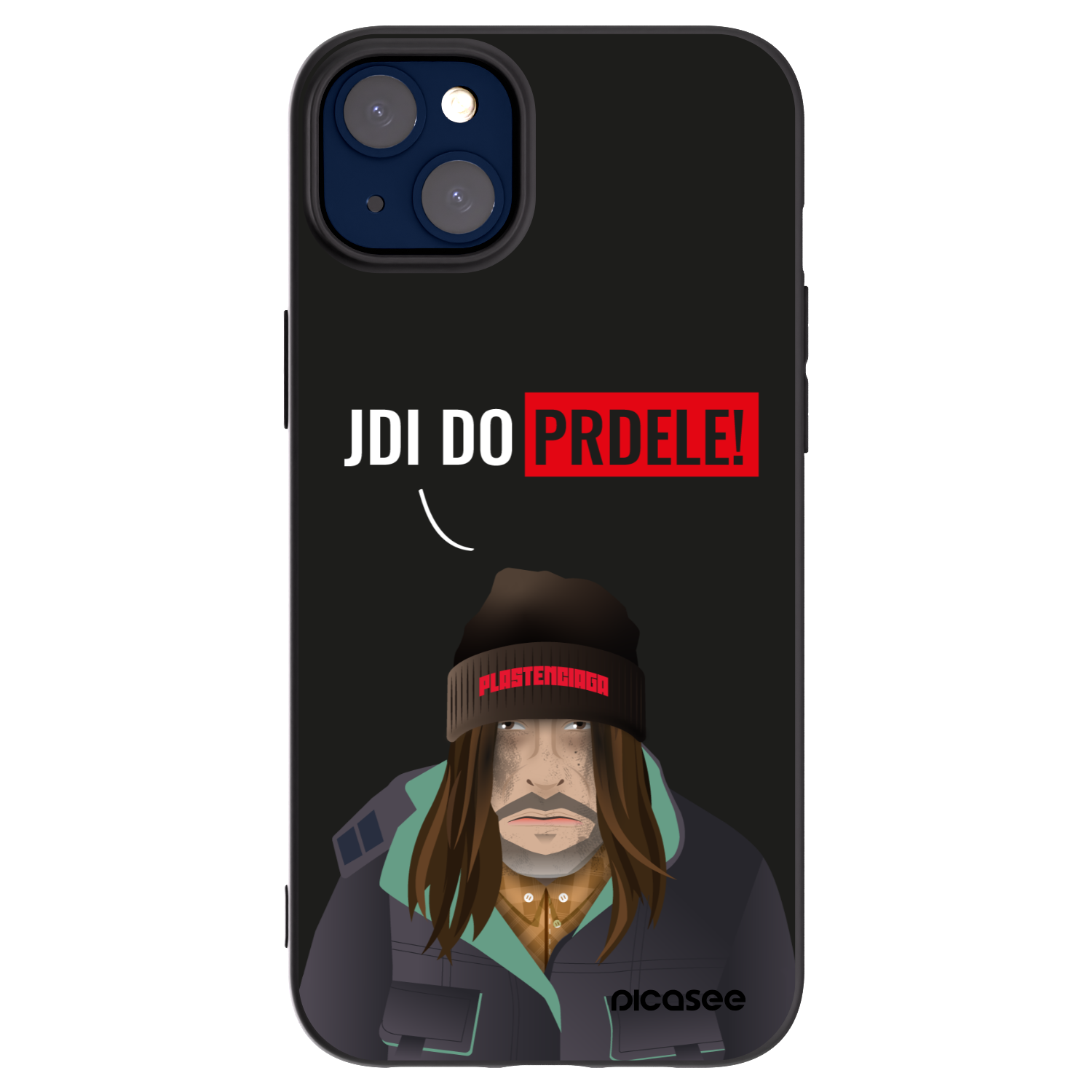 Picasee silikonski črni ovitek za Apple iPhone 14 Plus - Bezďák