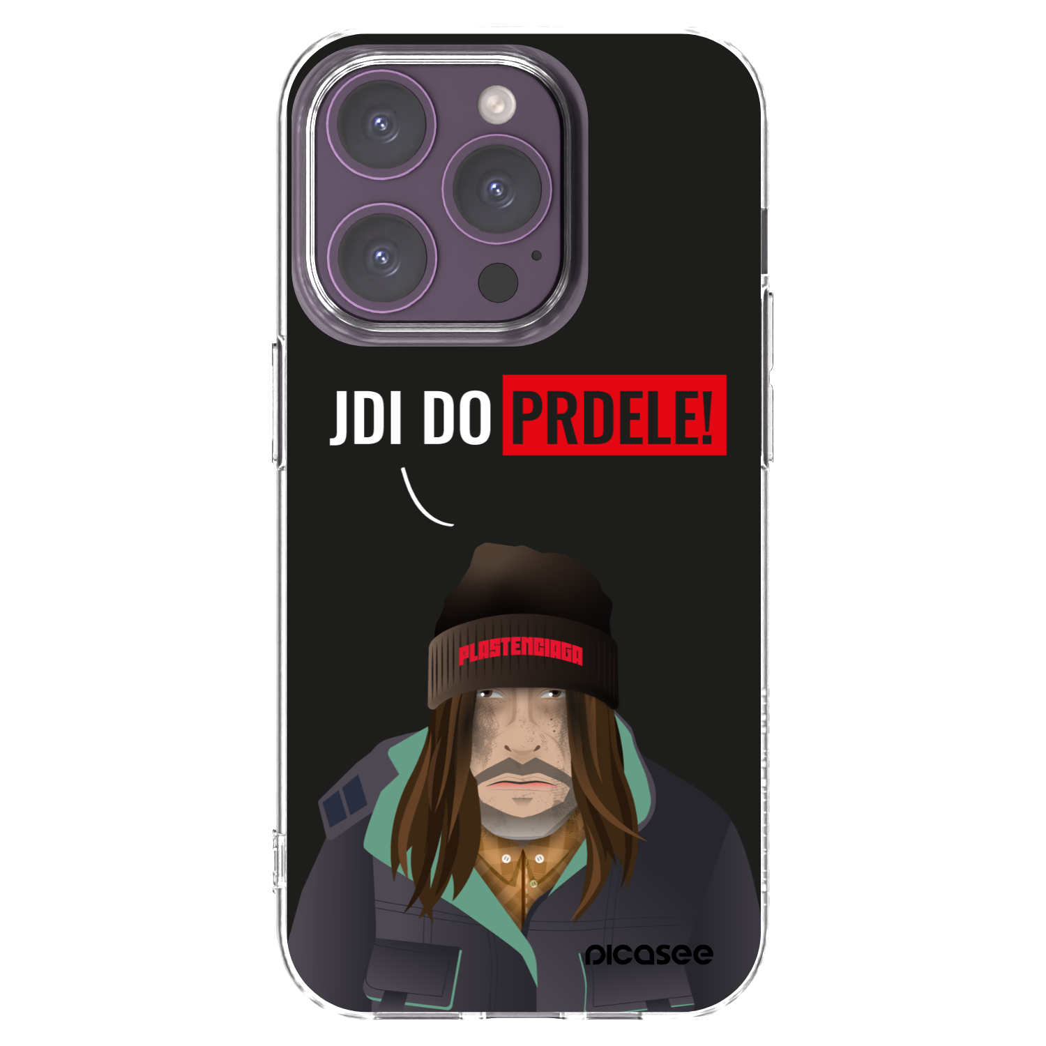 Picasee silikonski prozorni ovitek za Apple iPhone 14 Pro - Bezďák