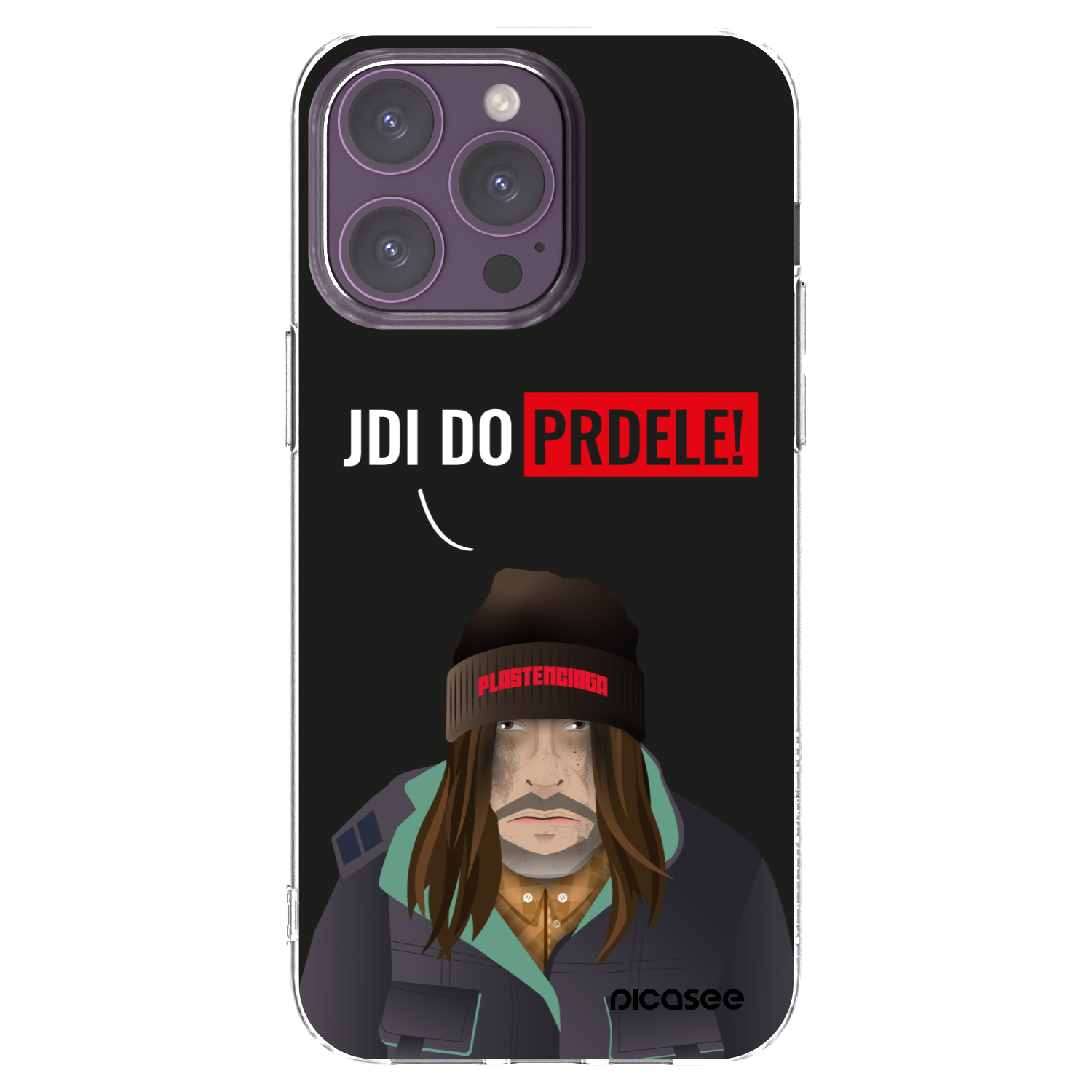 Picasee silikonski prozorni ovitek za Apple iPhone 14 Pro Max - Bezďák