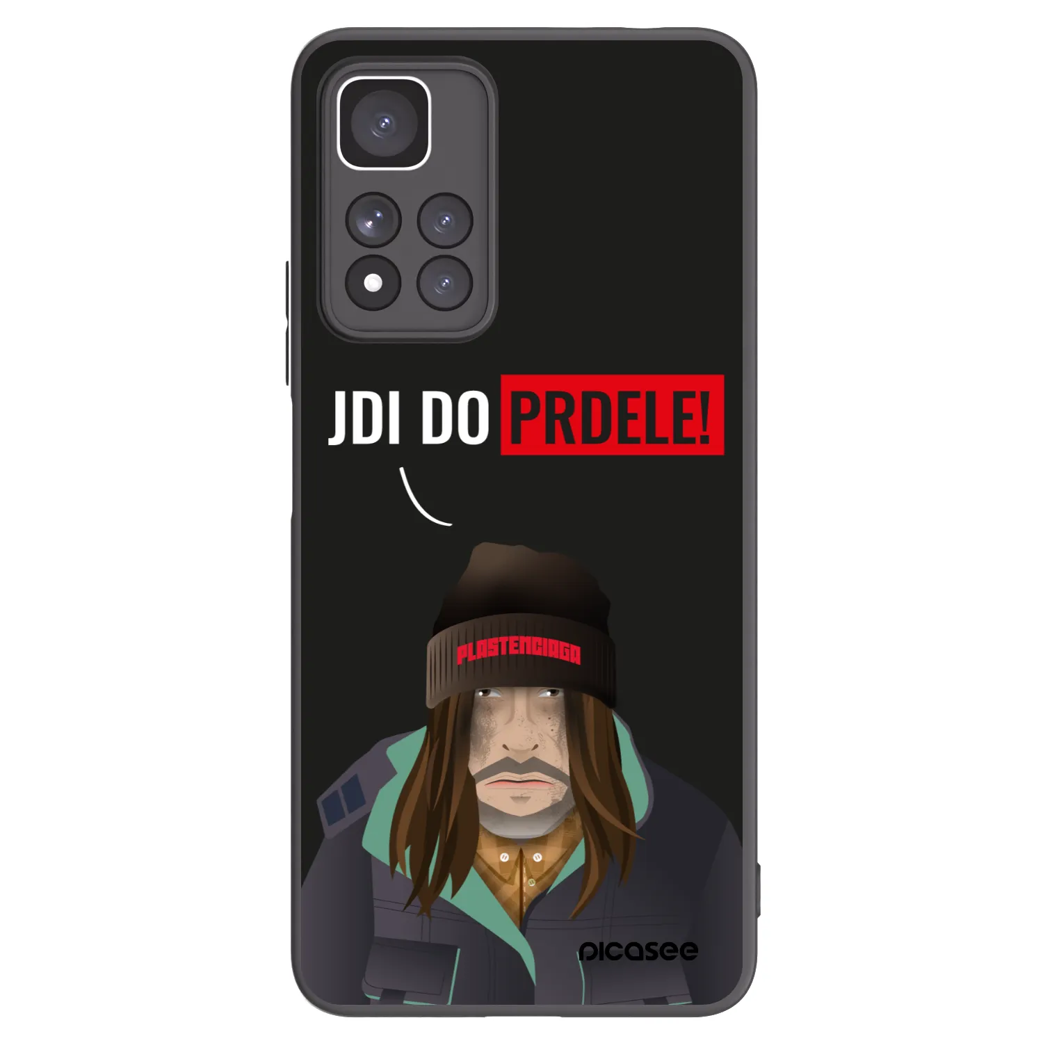 Picasee silikonski črni ovitek za Xiaomi Redmi Note 11 Pro+ 5G - Bezďák