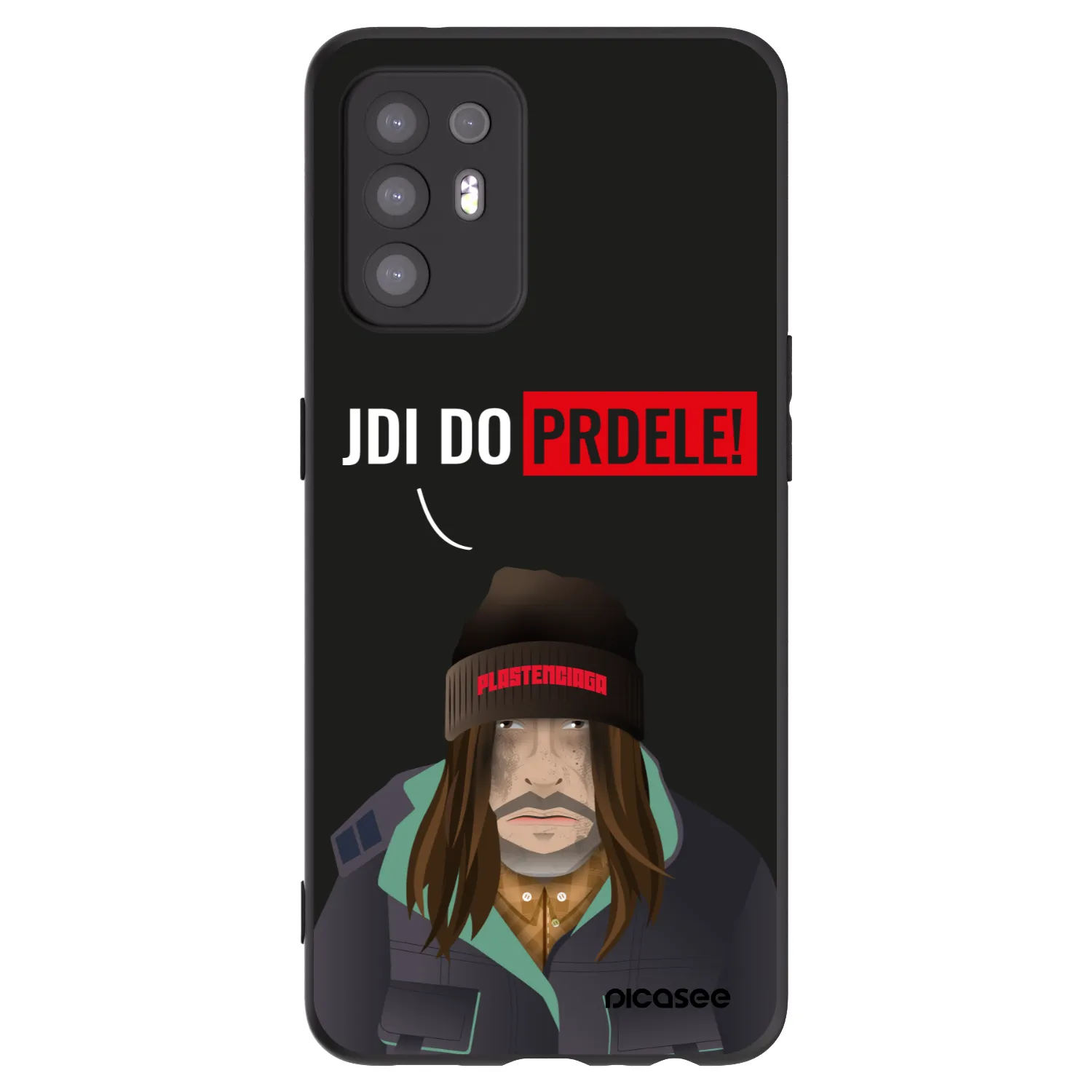 Picasee silikonski črni ovitek za OPPO A94 5G - Bezďák