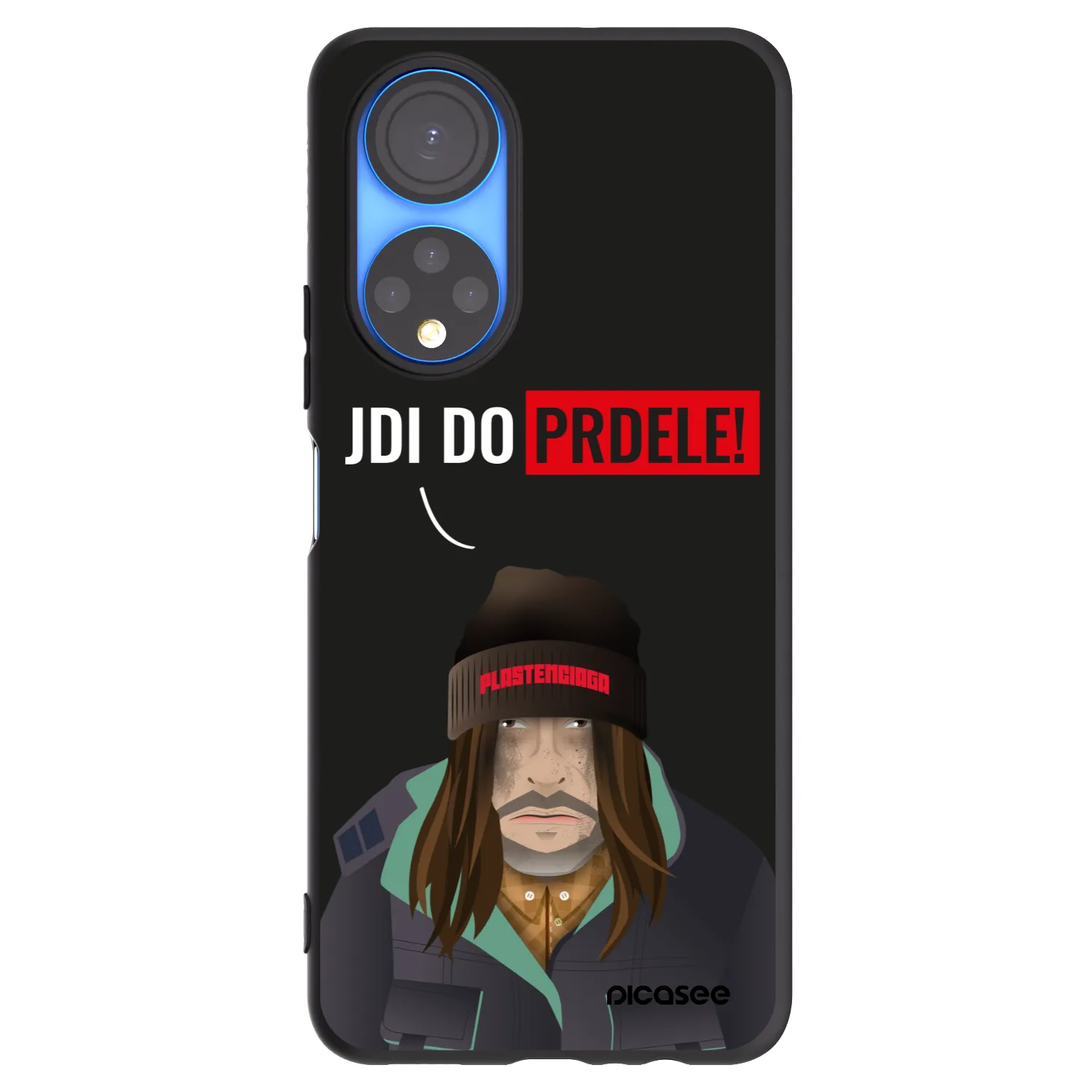 Picasee silikonski črni ovitek za Honor X7 - Bezďák
