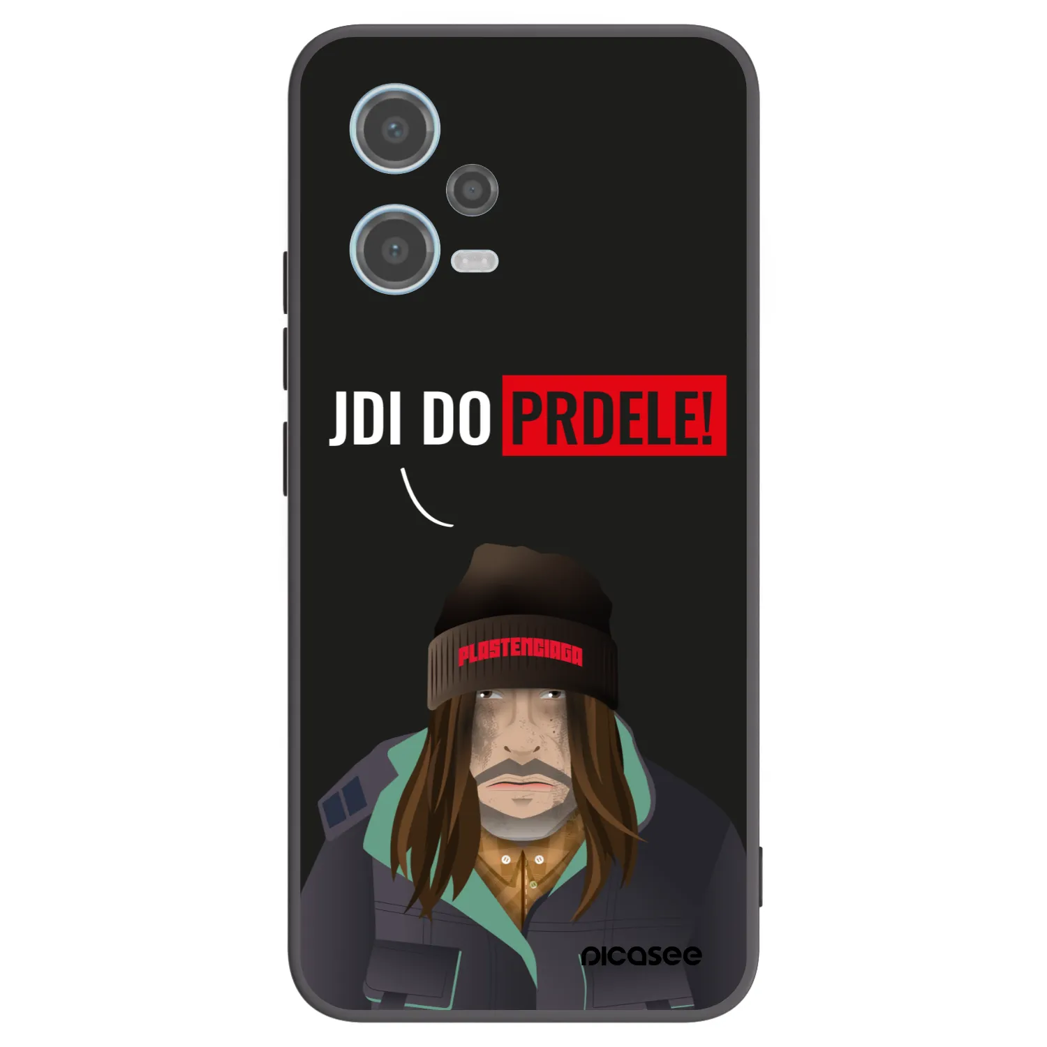 Picasee silikonski črni ovitek za Xiaomi Redmi Note 12 5G - Bezďák