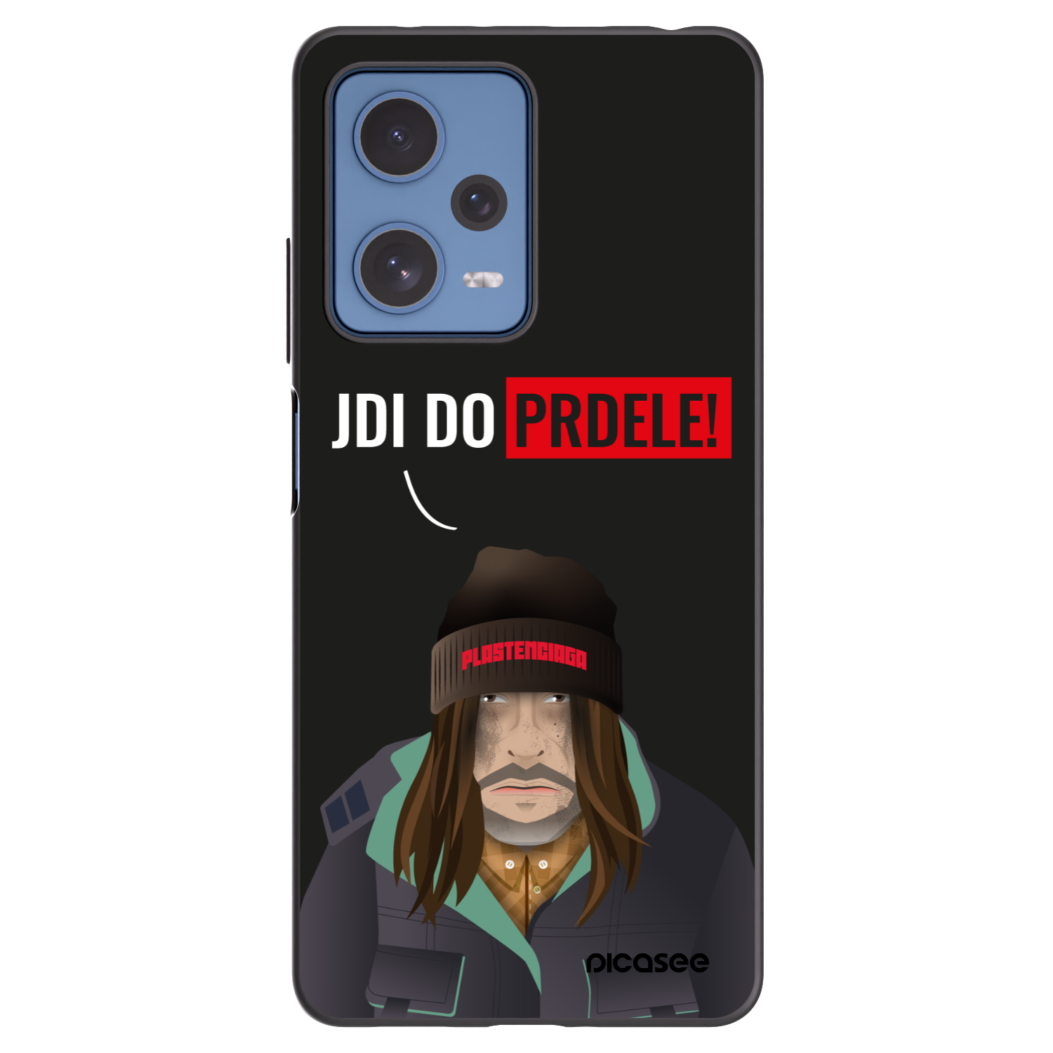 Picasee silikonski črni ovitek za Xiaomi Redmi Note 12 Pro 5G - Bezďák