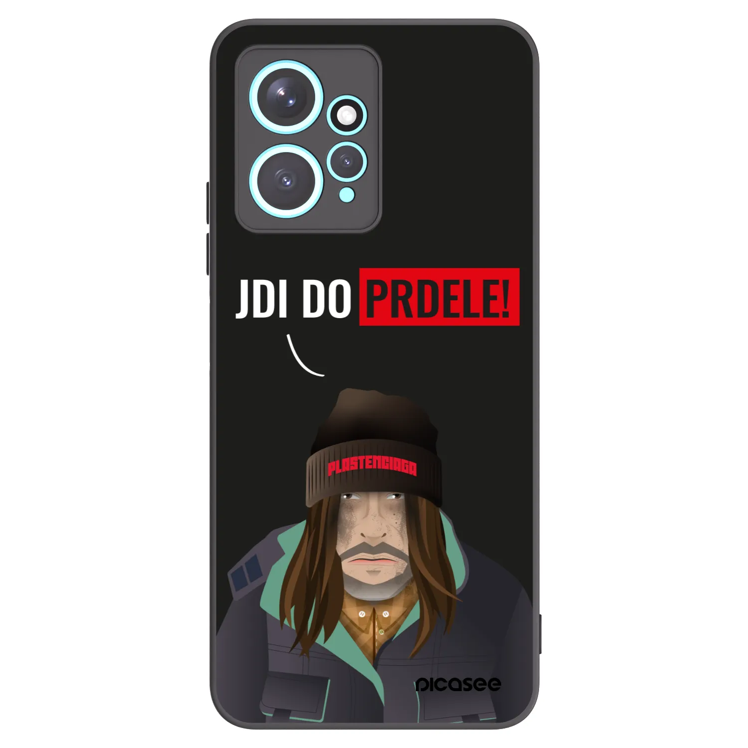 Picasee silikonski črni ovitek za Xiaomi Redmi Note 12 4G - Bezďák