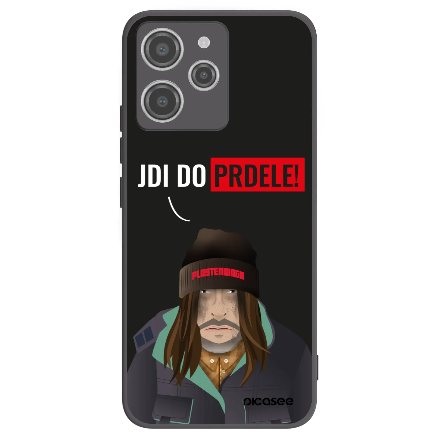 Picasee silikonski črni ovitek za Xiaomi Redmi 12 4G - Bezďák