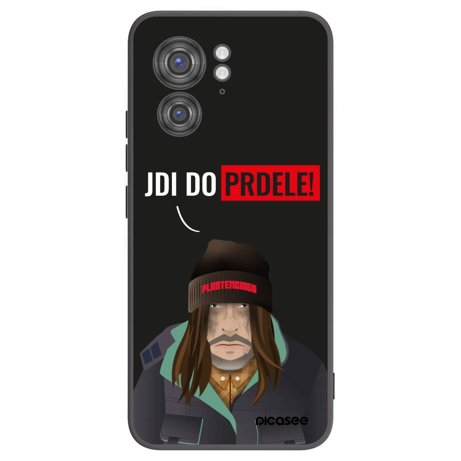 Picasee silikonski črni ovitek za Motorola Edge 40 - Bezďák