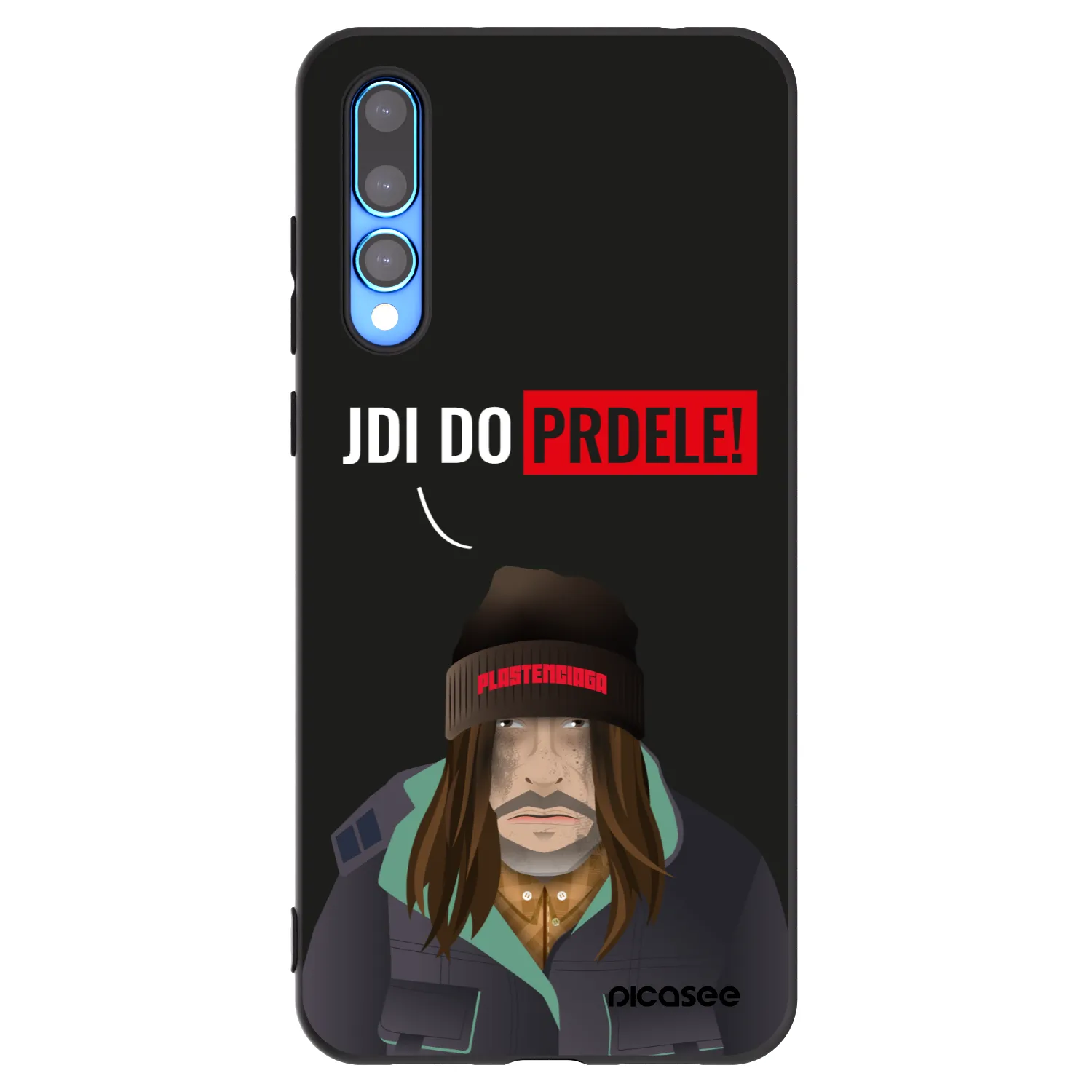 Picasee silikonski črni ovitek za Huawei P20 Pro - Bezďák