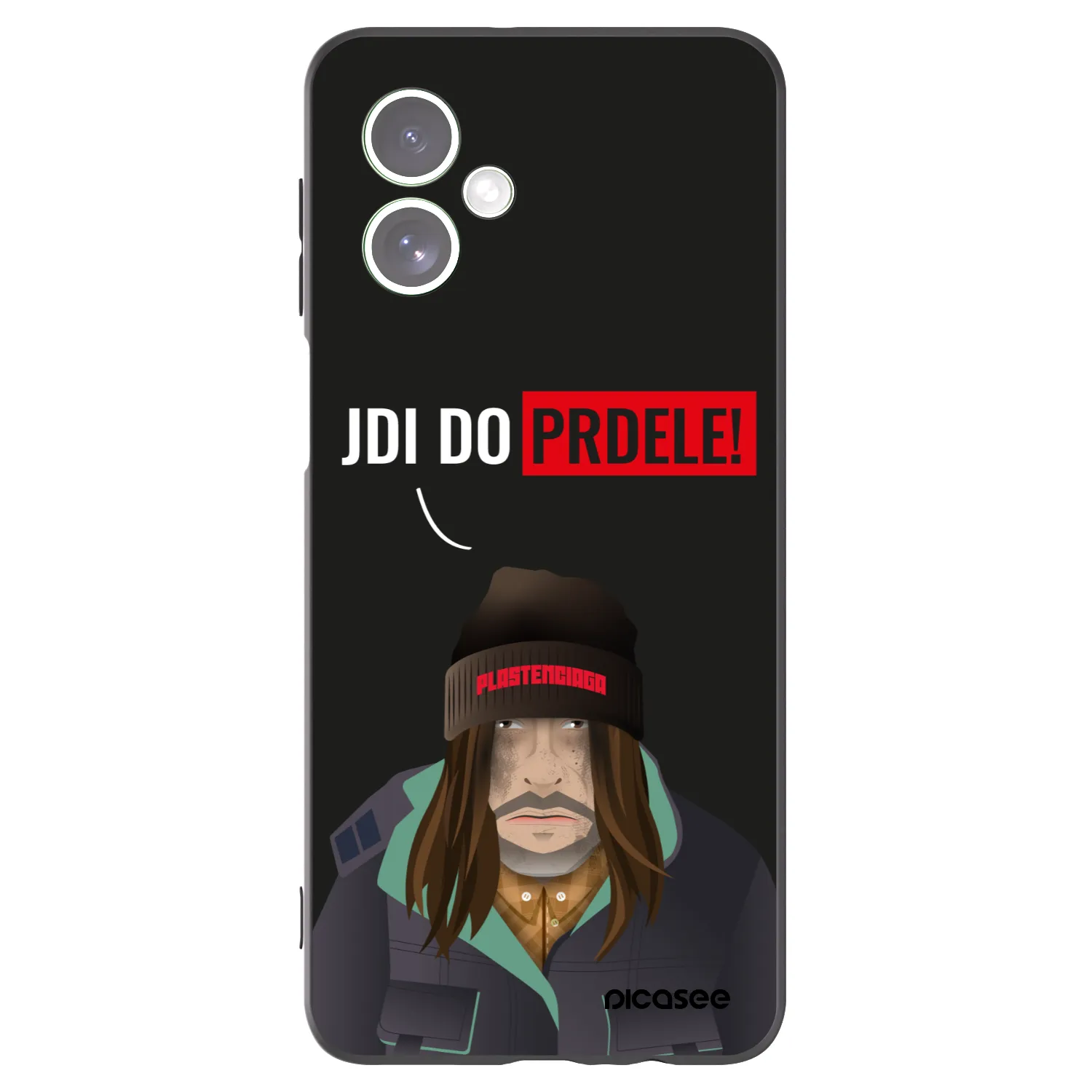 Picasee silikonski črni ovitek za Motorola Moto G54 5G - Bezďák