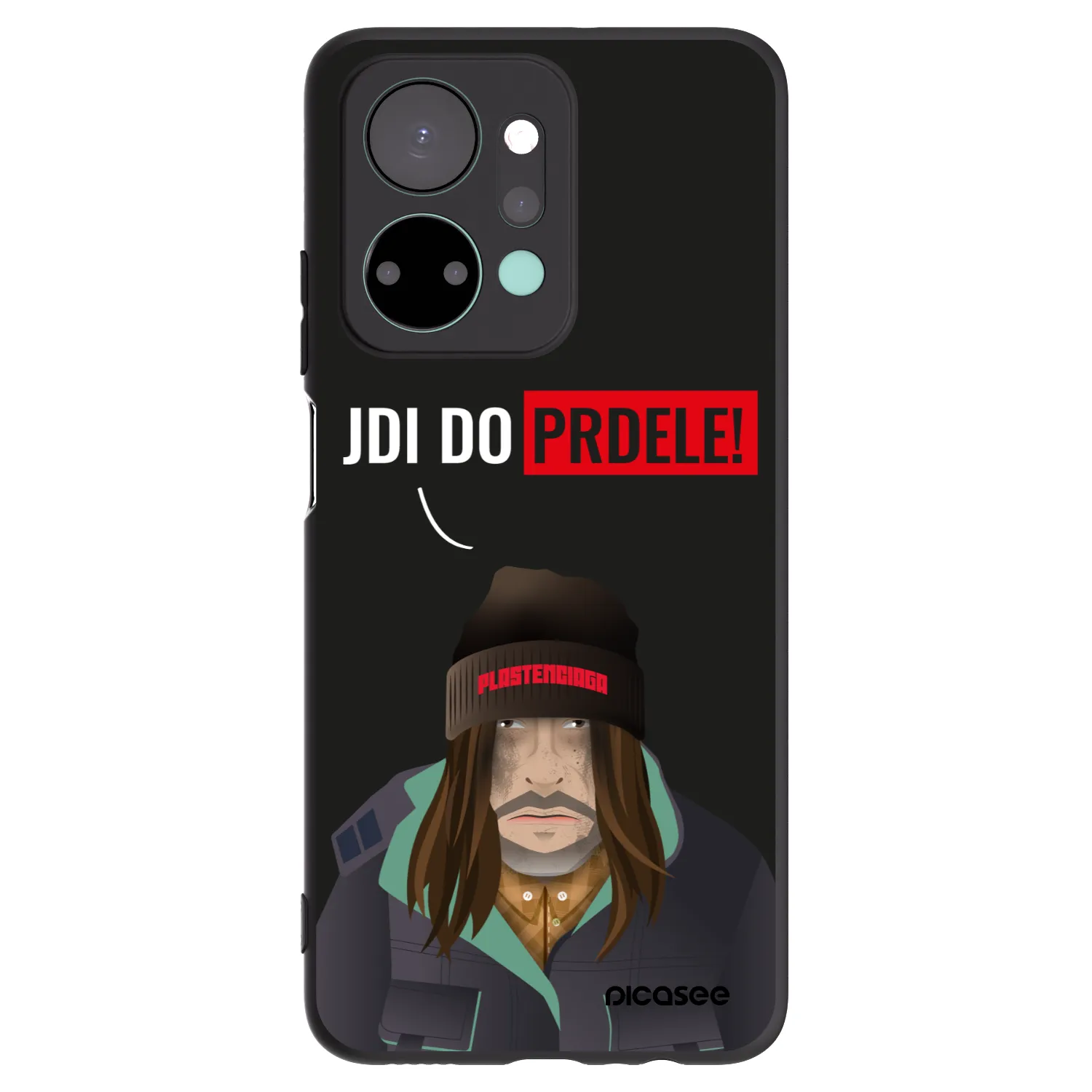 Picasee silikonski črni ovitek za Honor X7a - Bezďák