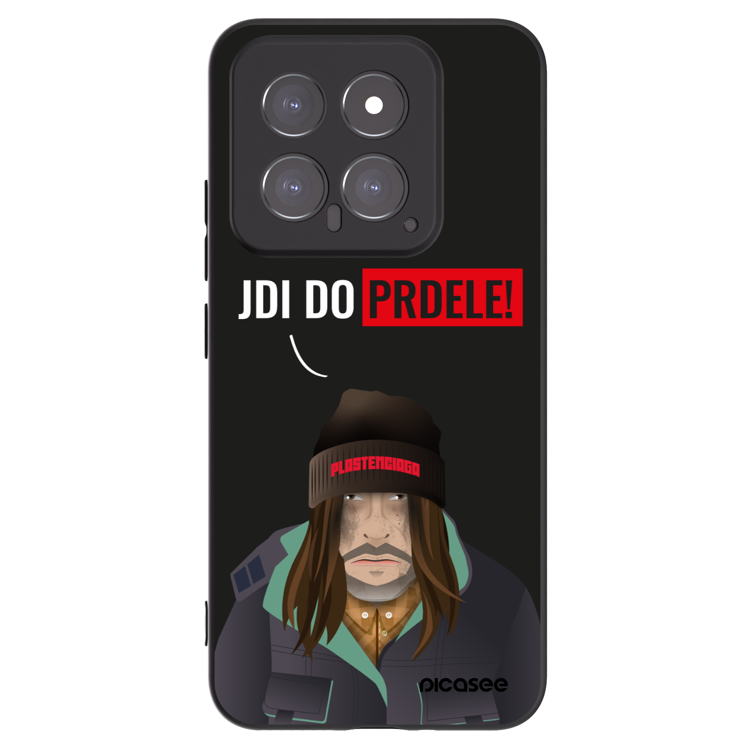 Picasee silikonski črni ovitek za Xiaomi 14 - Bezďák