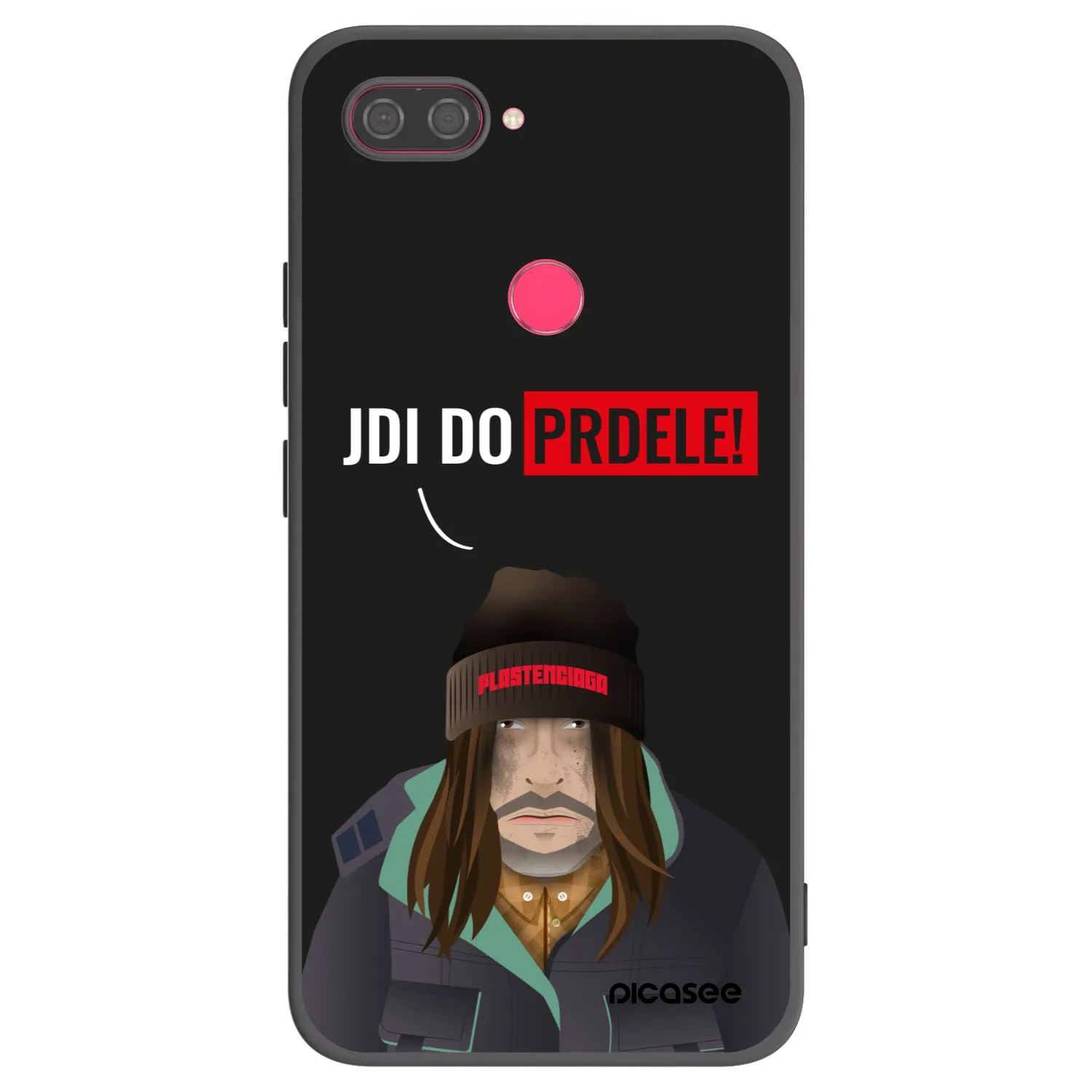 Picasee silikonski črni ovitek za Xiaomi Mi 8 Lite - Bezďák
