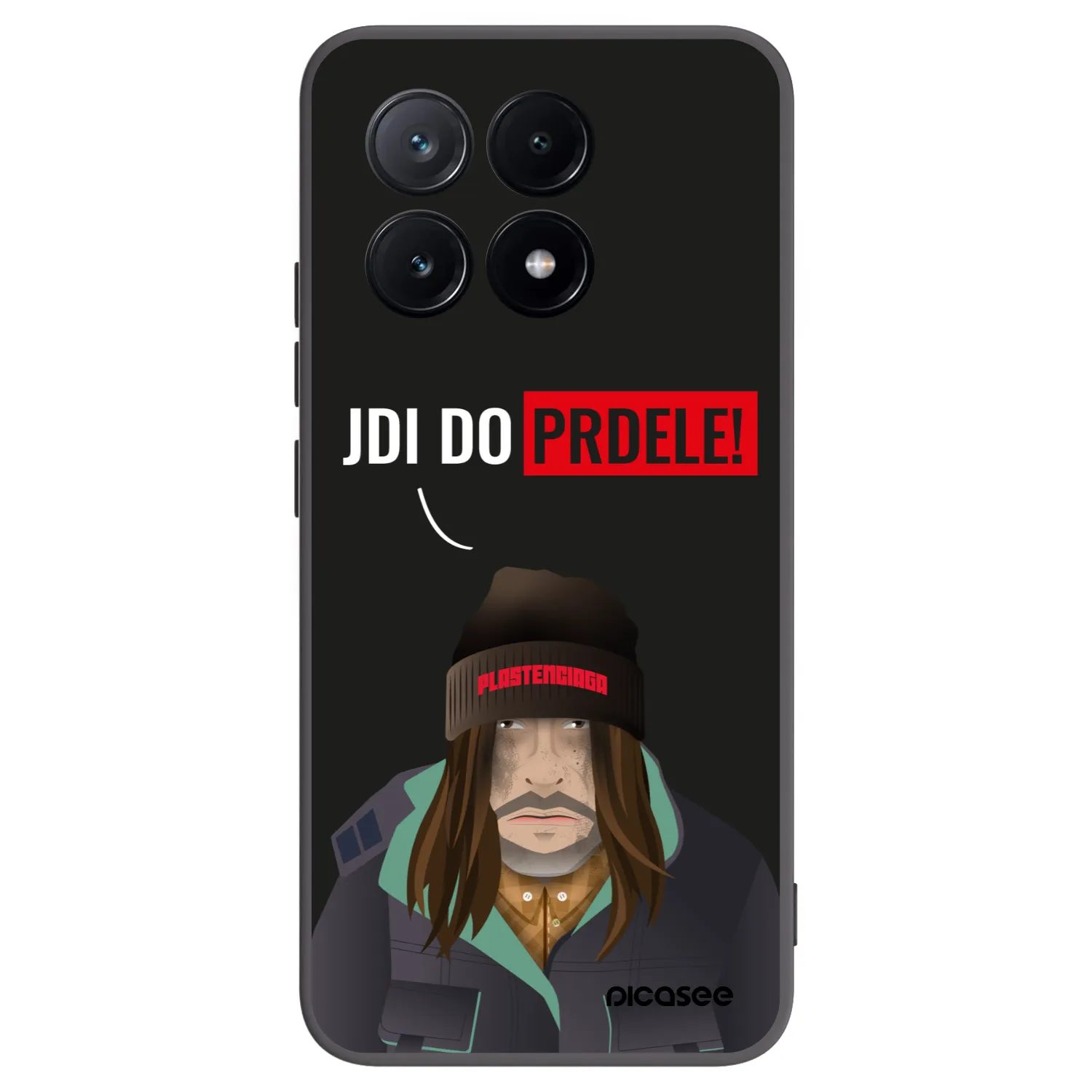 Picasee silikonski črni ovitek za Xiaomi Poco X6 Pro - Bezďák