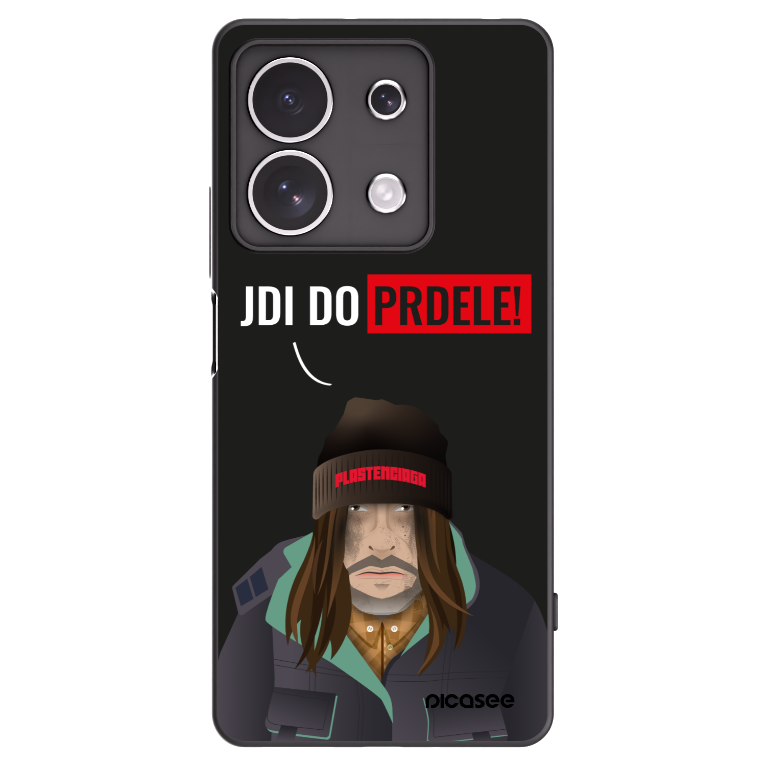 Picasee silikonski črni ovitek za Xiaomi Redmi Note 13 4G - Bezďák