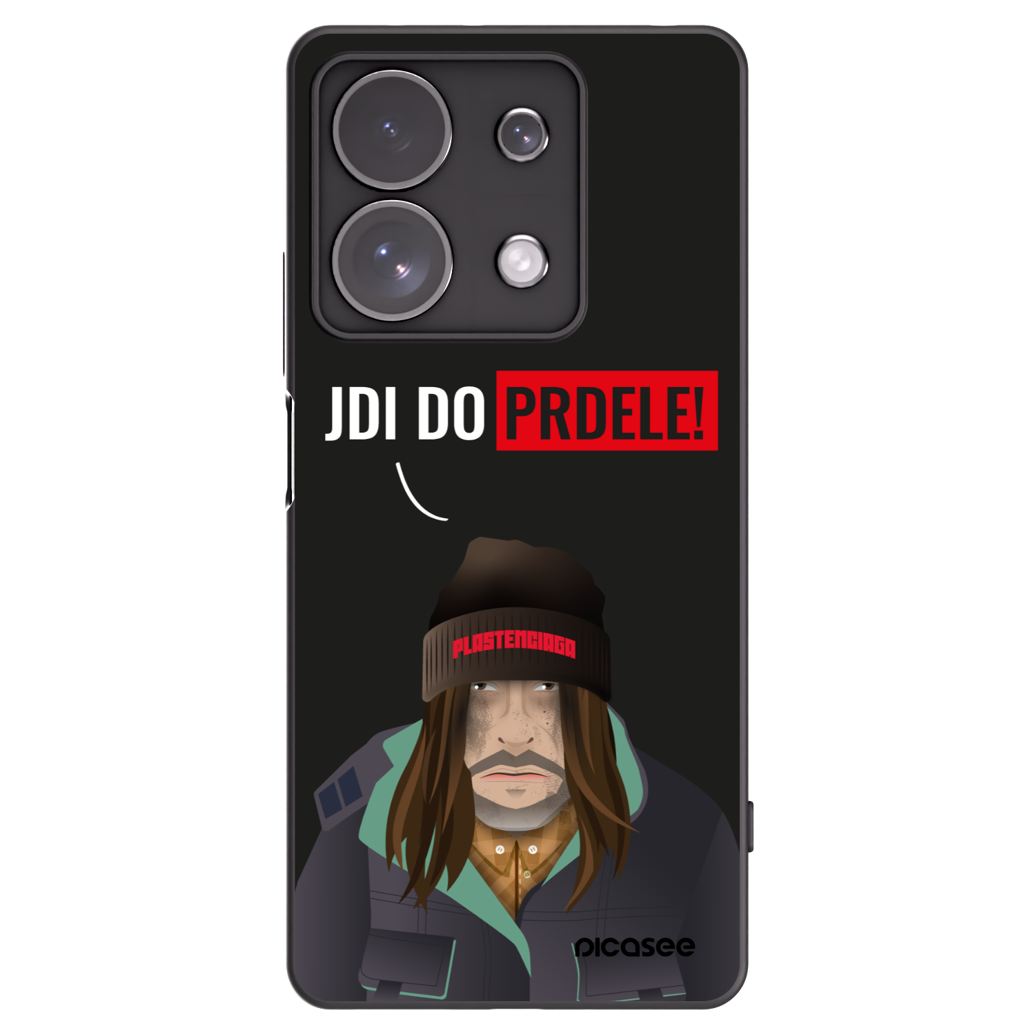 Picasee silikonski črni ovitek za Xiaomi Redmi Note 13 Pro 4G - Bezďák