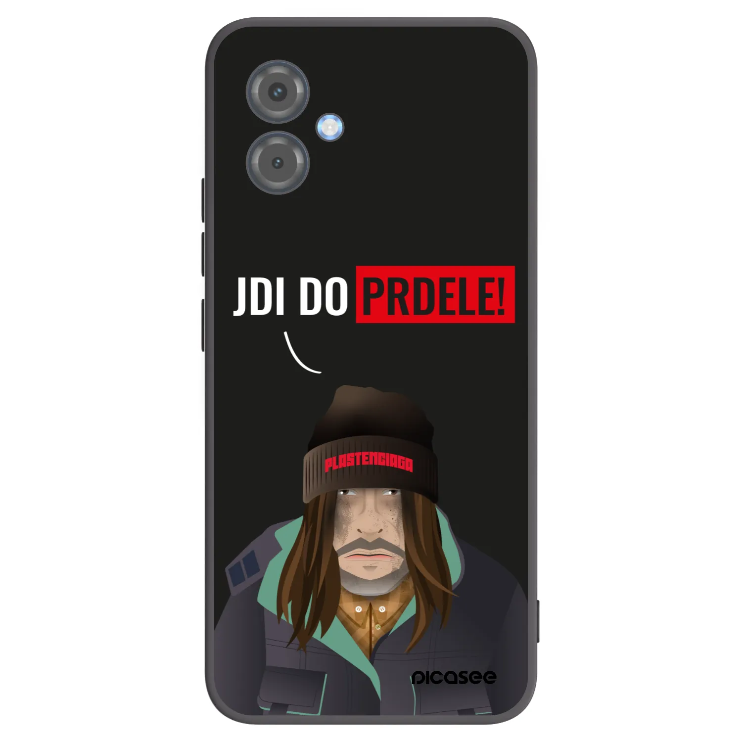 Picasee silikonski črni ovitek za Motorola Moto G14 - Bezďák
