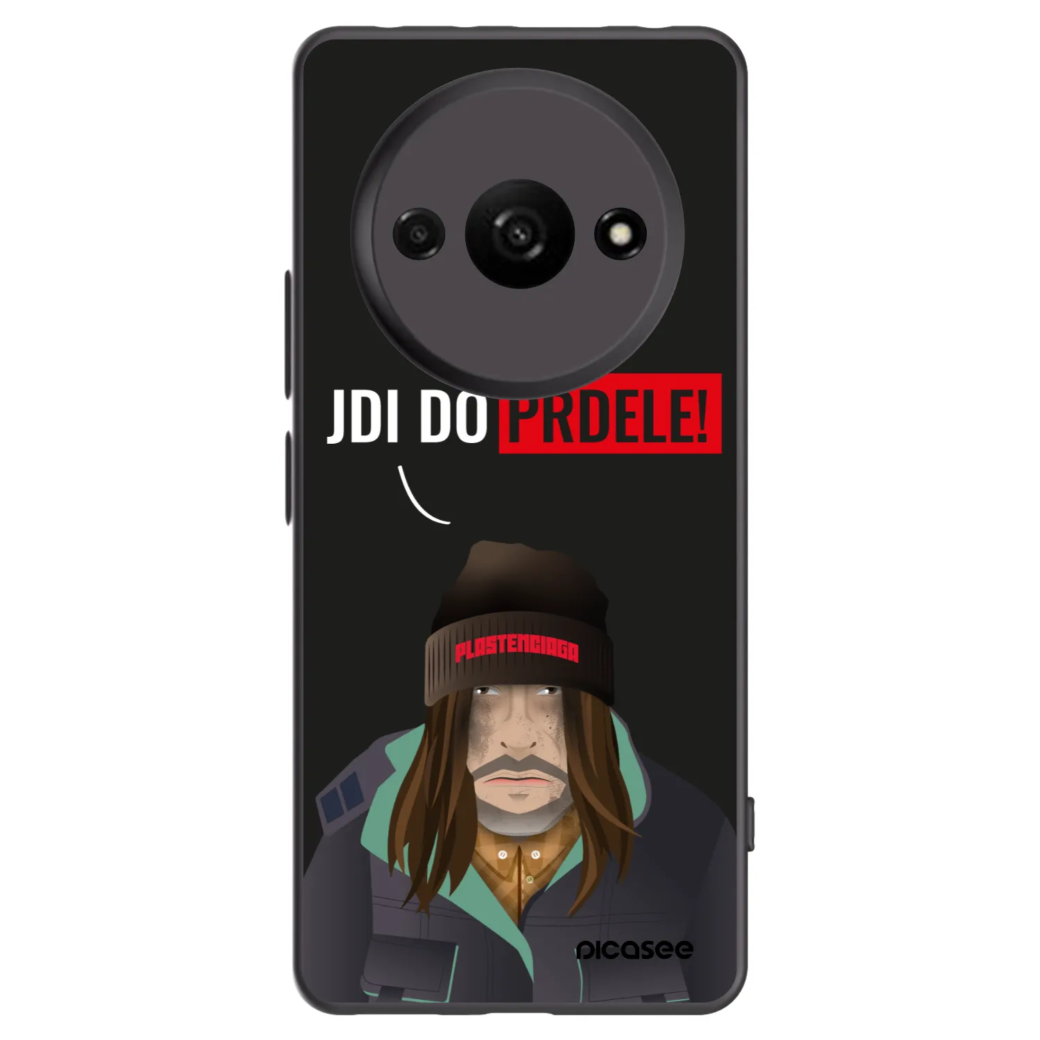 Picasee silikonski črni ovitek za Xiaomi Redmi A3 - Bezďák
