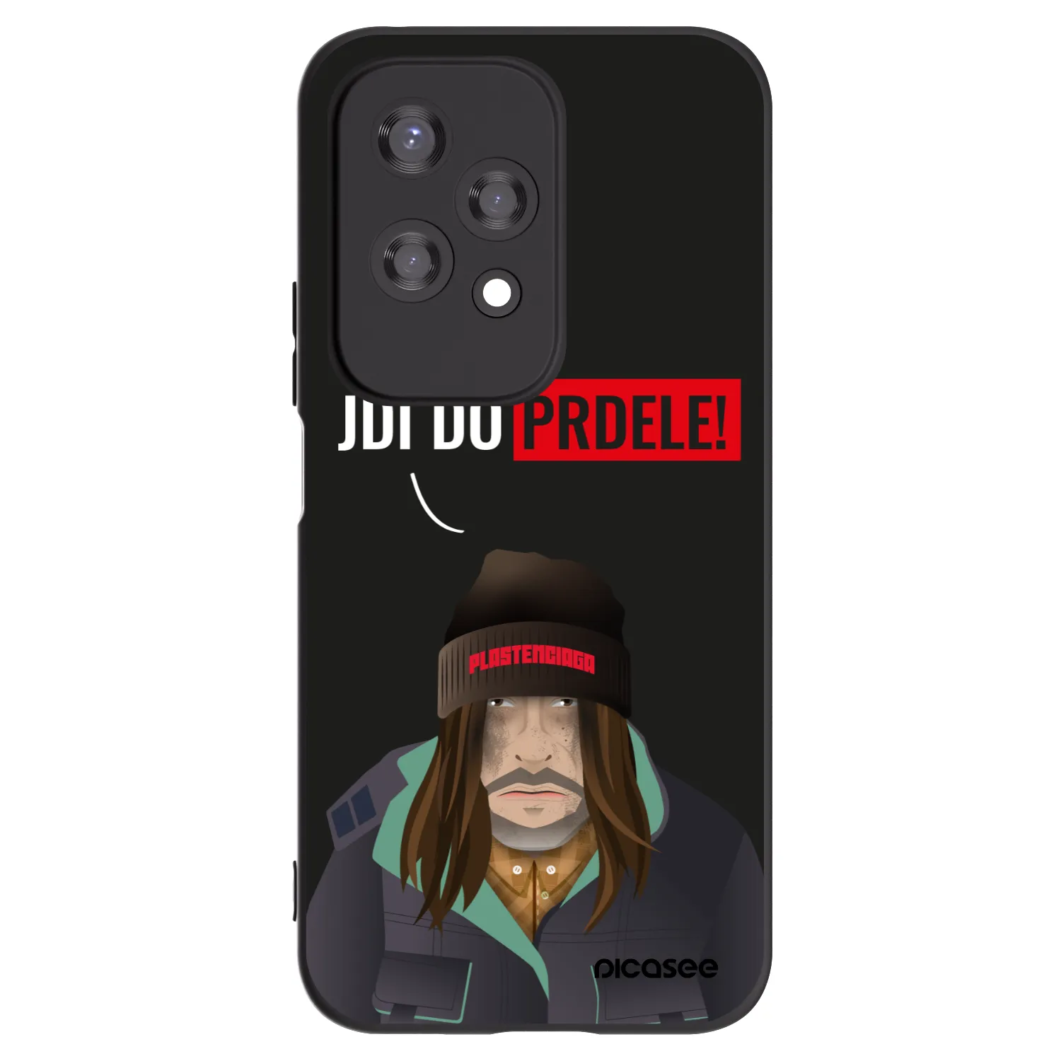 Picasee silikonski črni ovitek za Honor 200 Lite - Bezďák
