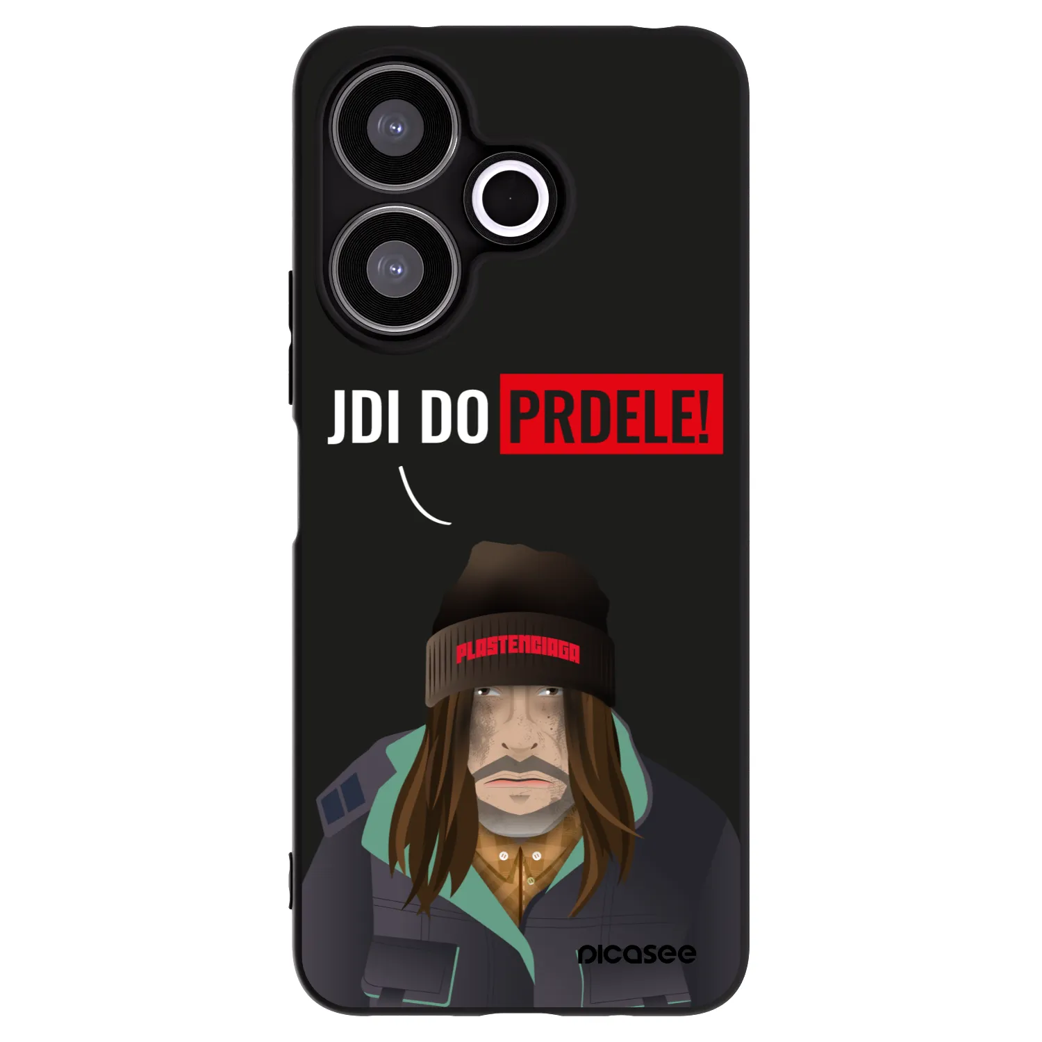 Picasee silikonski črni ovitek za Xiaomi Redmi 13 4G - Bezďák