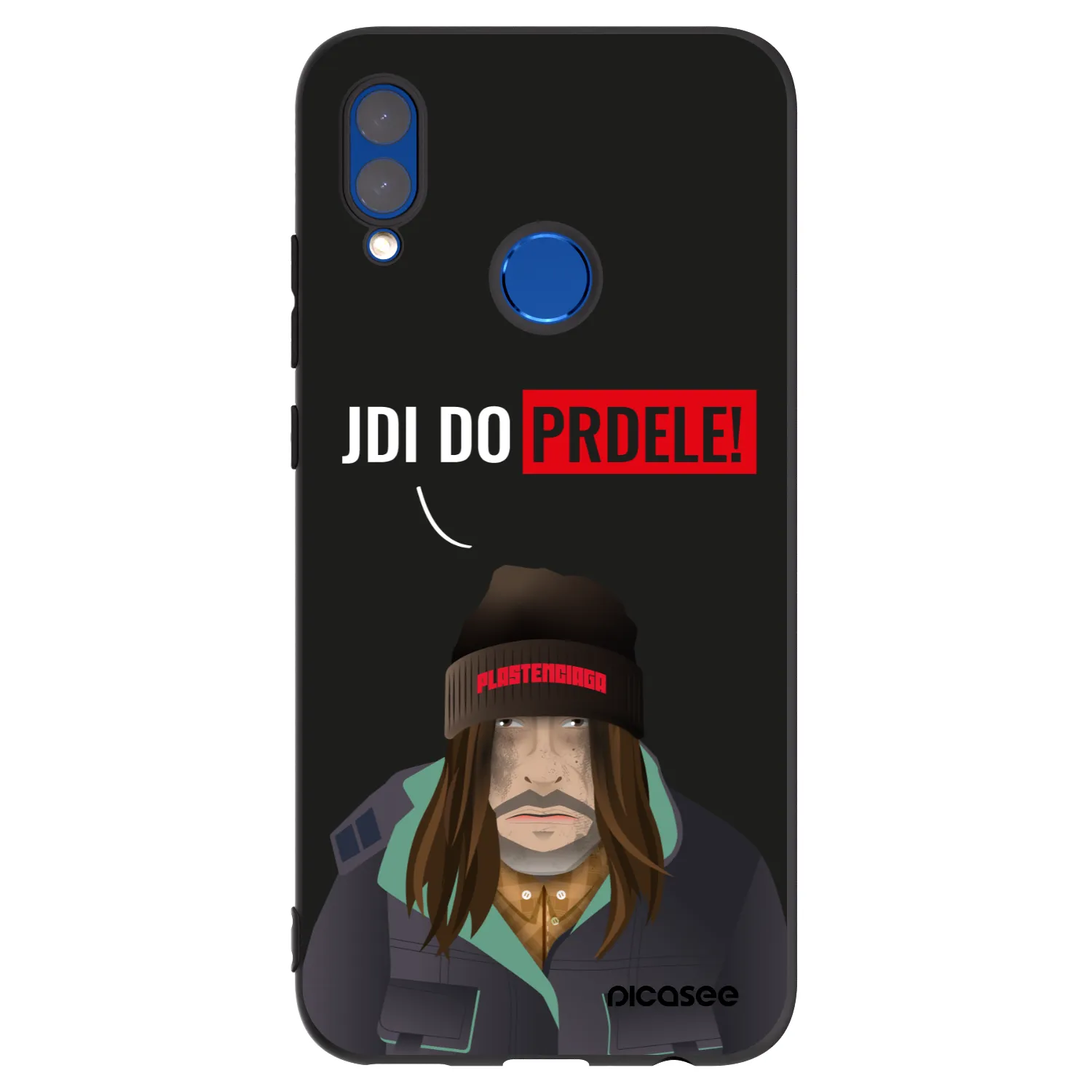Picasee silikonski črni ovitek za Honor 10 Lite - Bezďák