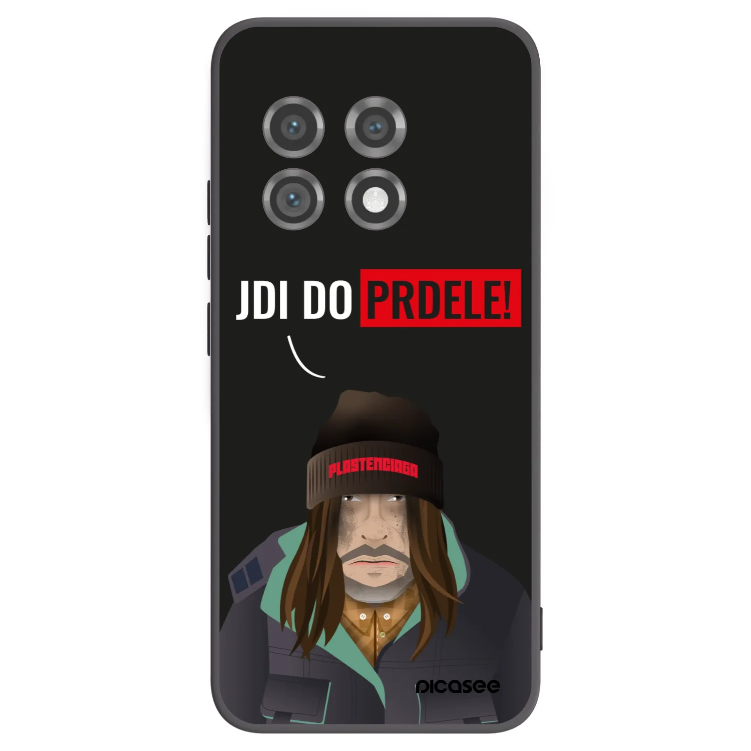 Picasee silikonski črni ovitek za OnePlus 11 5G - Bezďák