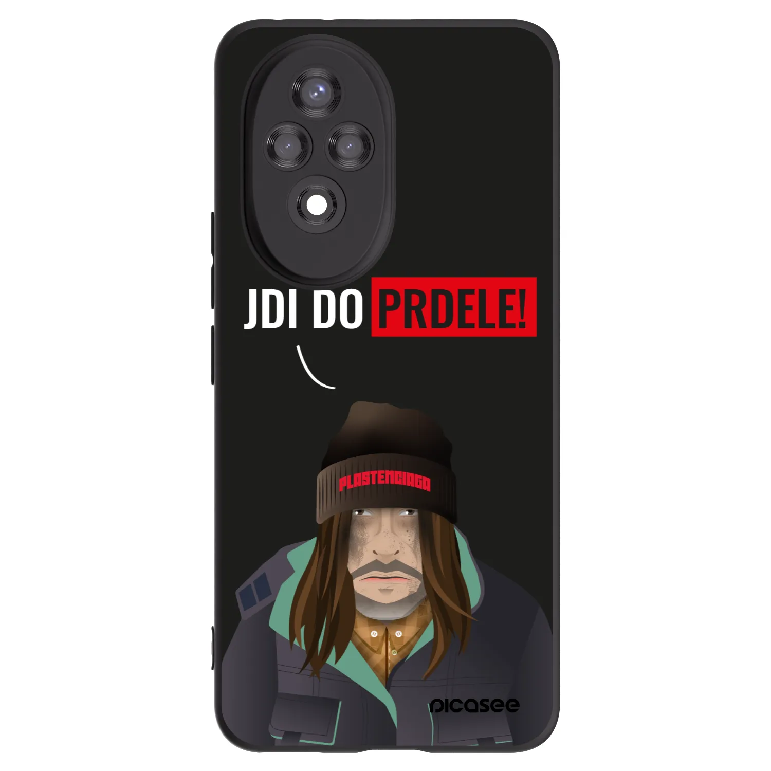 Picasee silikonski črni ovitek za Honor 200 Pro 5G - Bezďák