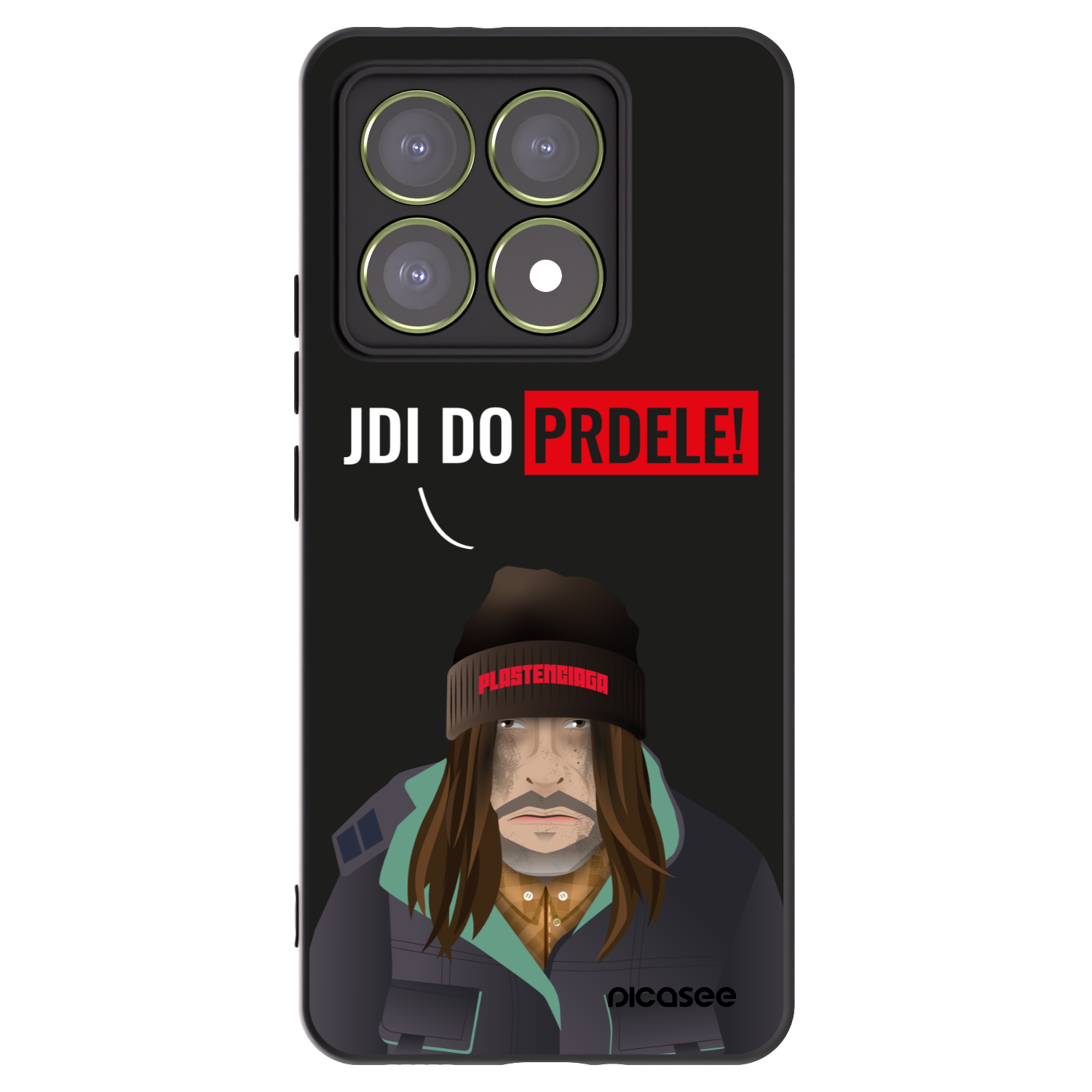 Picasee silikonski črni ovitek za Xiaomi 14T - Bezďák