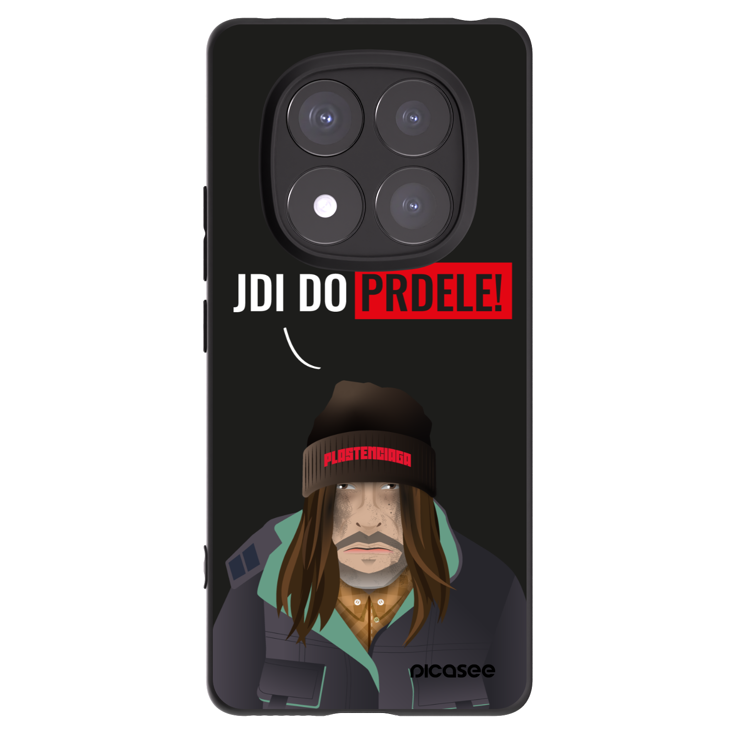 Picasee silikonski črni ovitek za Xiaomi Redmi Note 14 Pro+ 5G - Bezďák