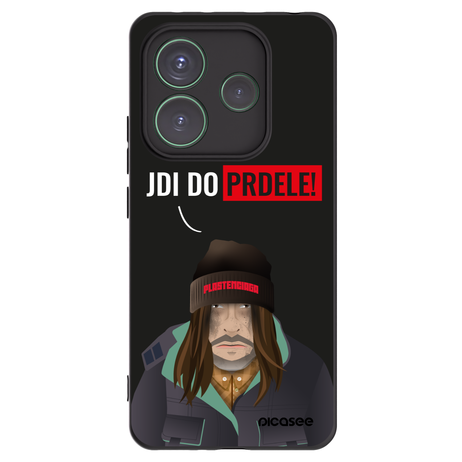Picasee silikonski črni ovitek za Xiaomi Redmi Note 14 5G - Bezďák