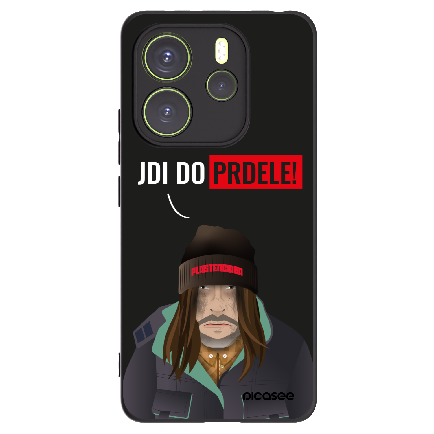 Picasee silikonski črni ovitek za Xiaomi Redmi Note 14 4G - Bezďák