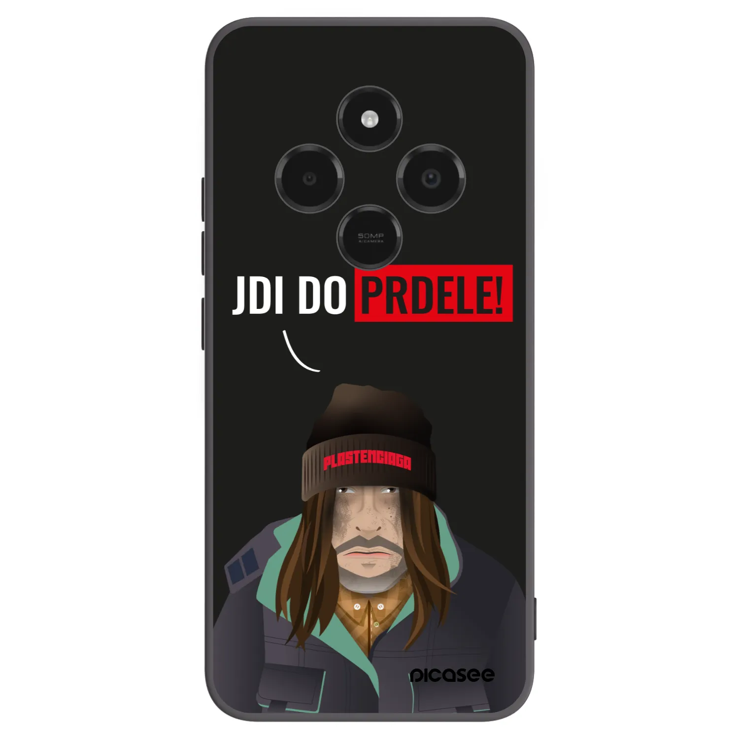Picasee silikonski črni ovitek za Xiaomi Poco C75 - Bezďák
