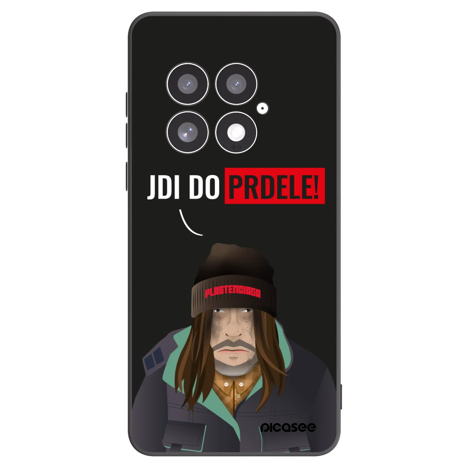 Picasee silikonski črni ovitek za OnePlus 13 5G - Bezďák
