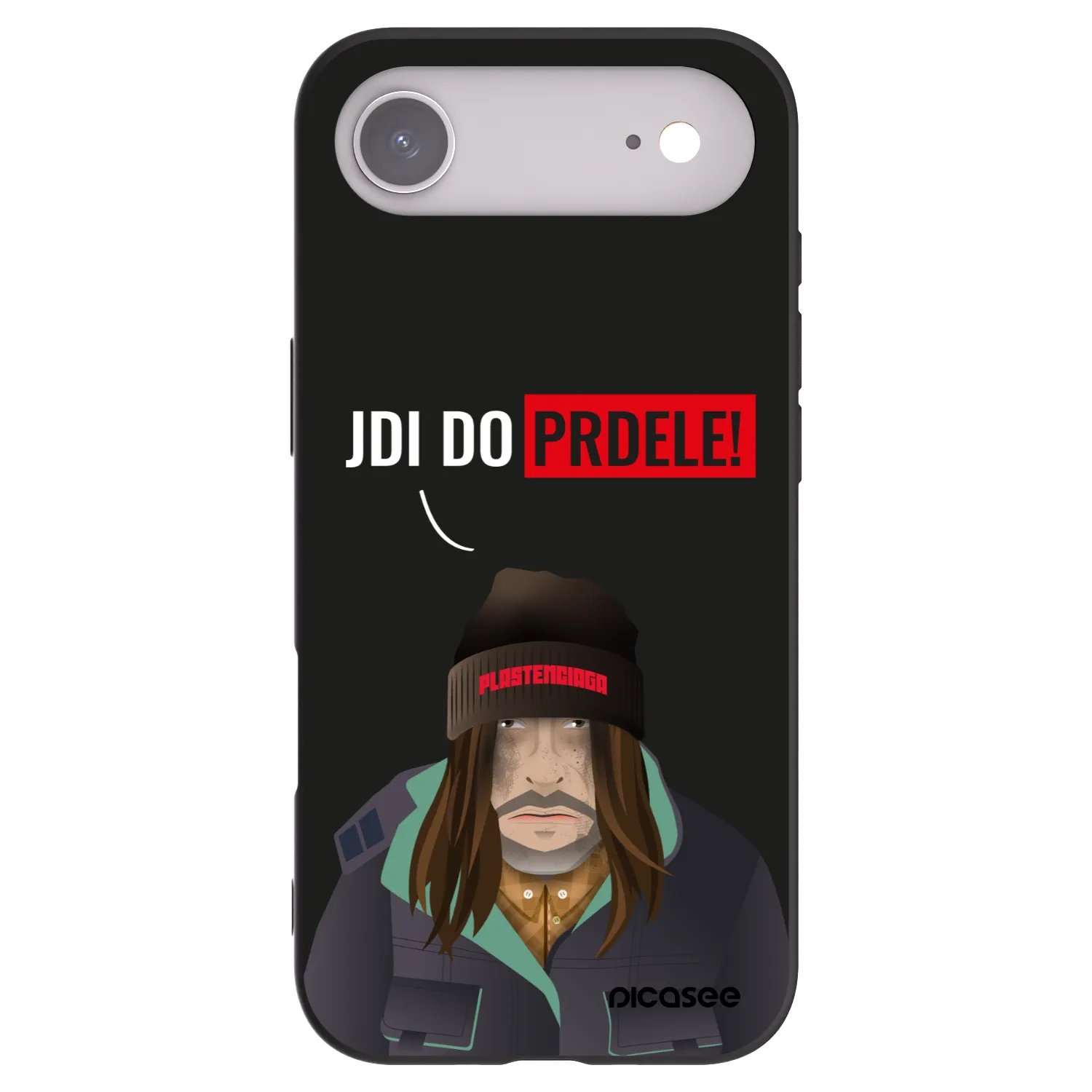 Picasee silikonski črni ovitek za Apple iPhone Air - Bezďák
