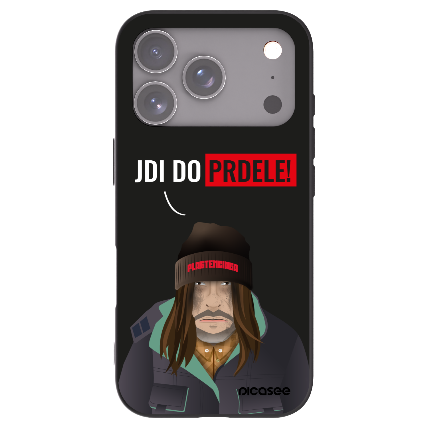 Picasee silikonski črni ovitek za Apple iPhone 17 Pro - Bezďák