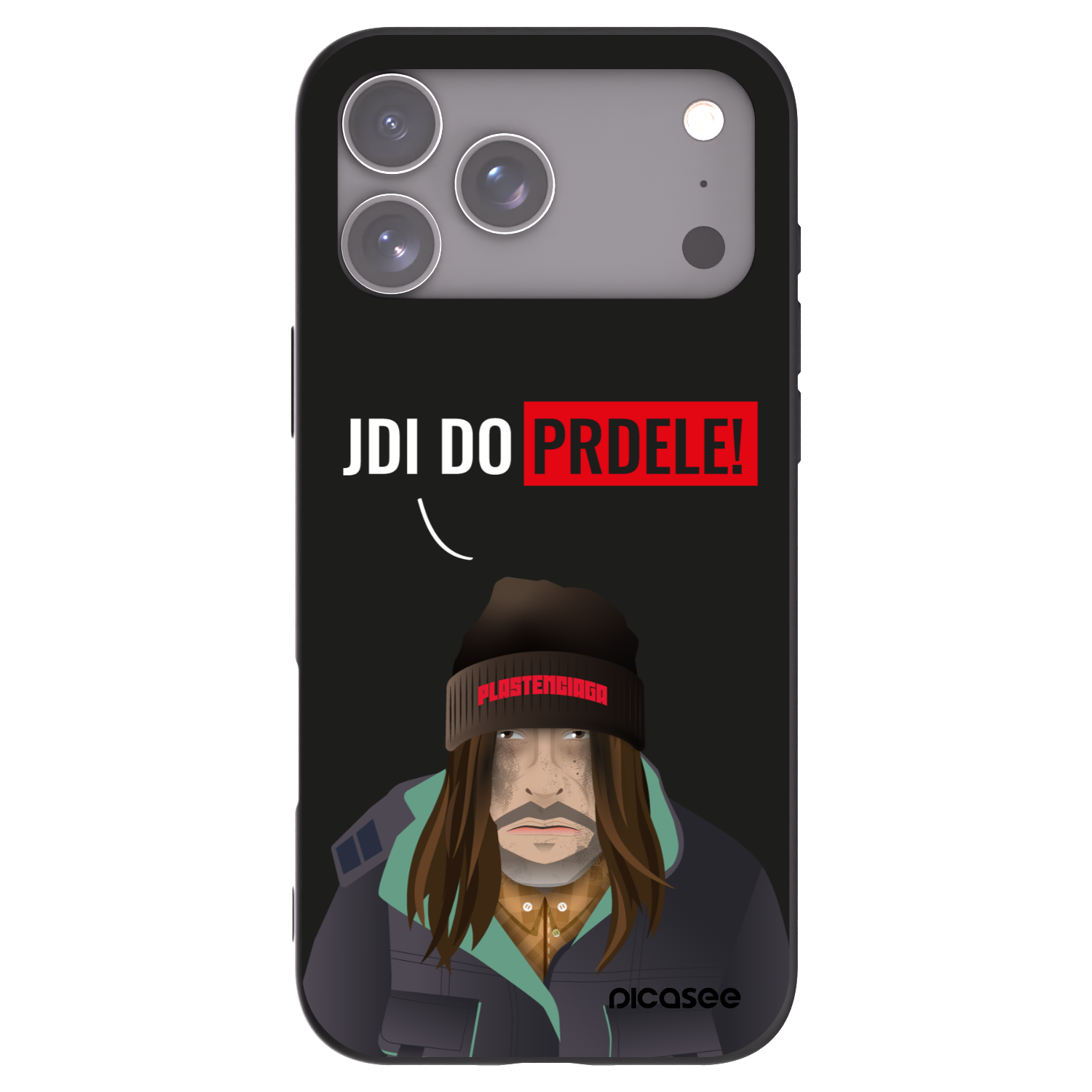 Picasee silikonski črni ovitek za Apple iPhone 17 Pro Max - Bezďák